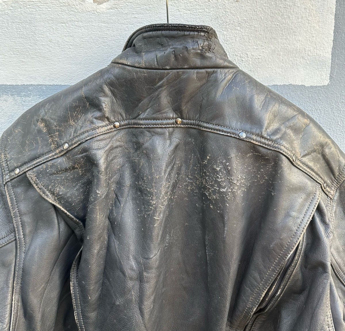 Vintage Max way racing leather jacket Size US L / EU 52-54 / 3 - 7 Thumbnail