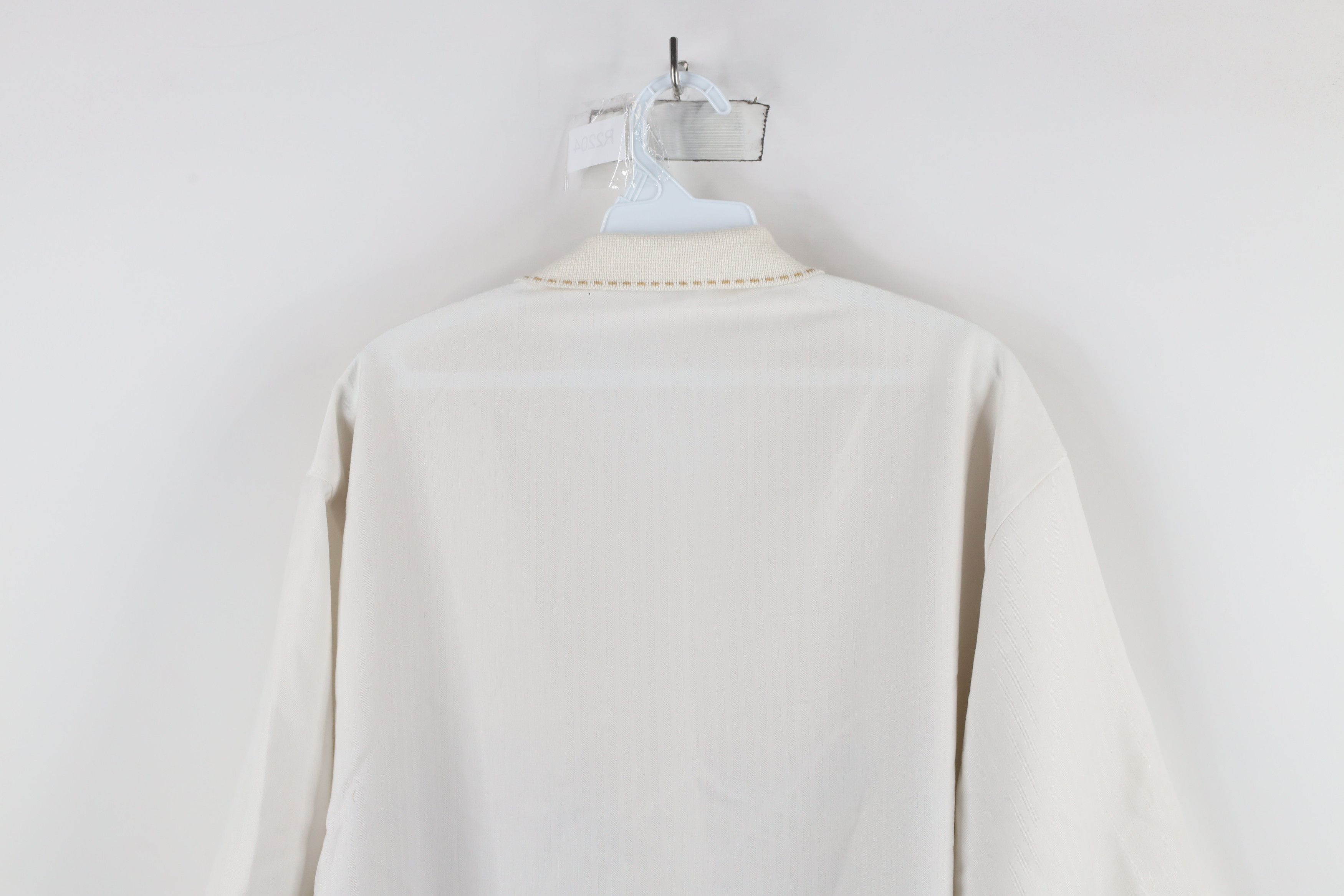 Vintage Vintage 90s Streetwear Block Knit Collared Button Shirt Size US XL / EU 56 / 4 - 10 Thumbnail