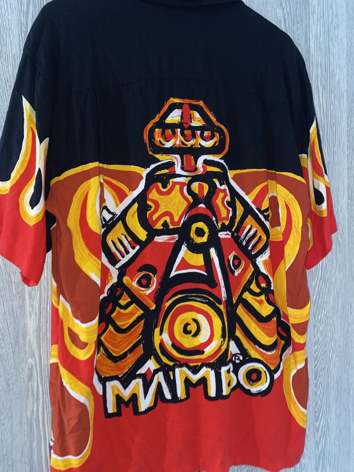 Mambo ➕ rare mambo loud shirt flames iconic Robin Williams vintage Size US M / EU 48-50 / 2 - 5 Thumbnail