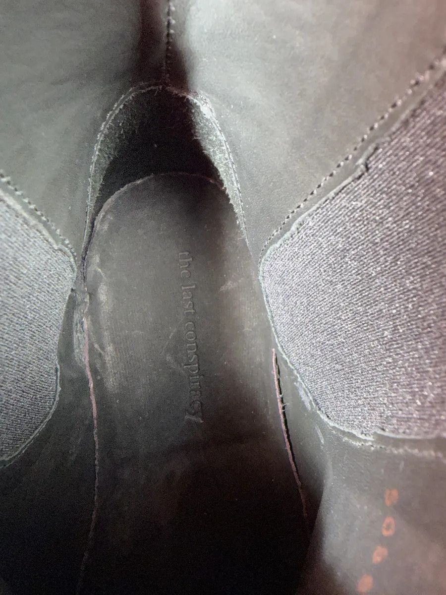The Last Conspiracy The Last Conspiracy GoodYear Black Eroded Leather Boots Size US 10 / EU 43 - 9 Thumbnail