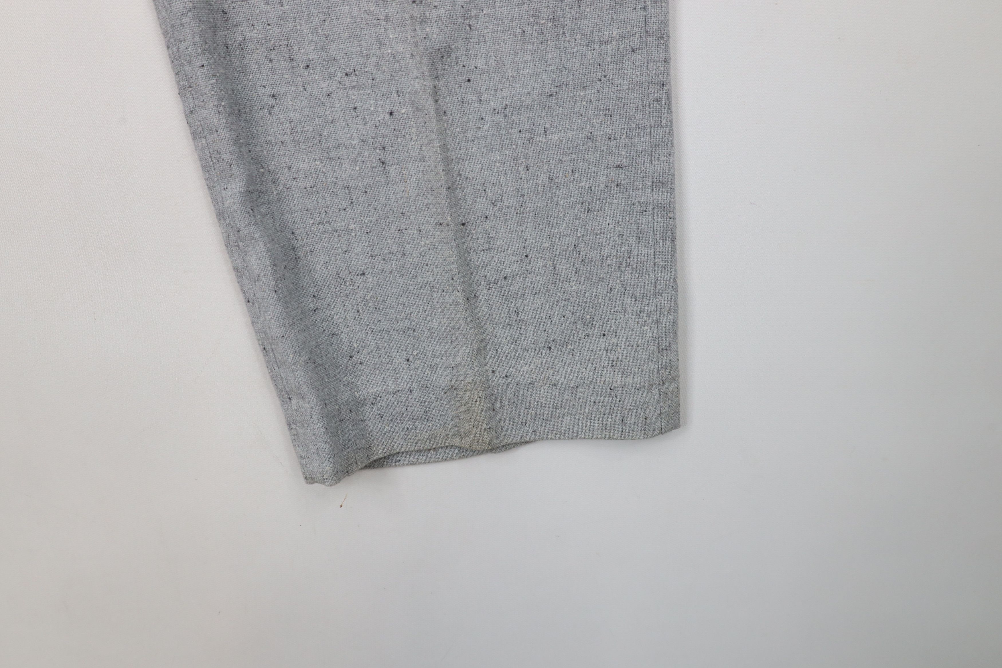 Vintage Vintage 60s 70s Rockabilly Tweed Wide Leg Chino Pants USA Size US 28 / EU 44 - 5 Thumbnail