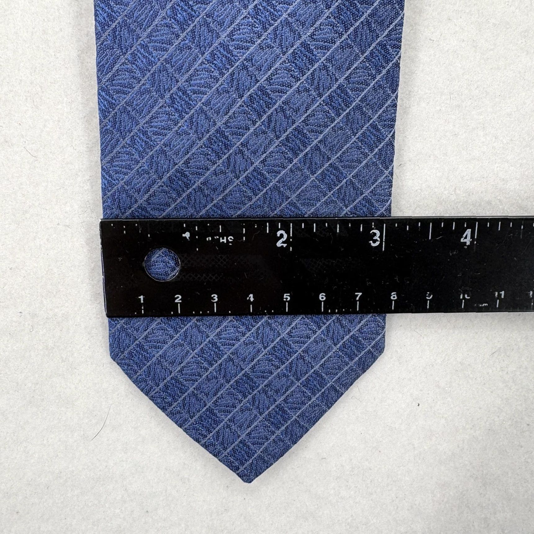 Robert Talbott VINTAGE Robert Talbott Tie Necktie Mens Blue Silk Geometric Jacquard Italian Designer Size ONE SIZE - 3 Thumbnail
