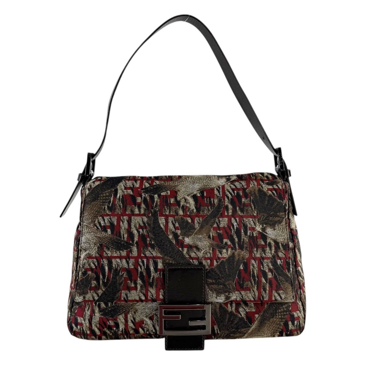 Fendi Fendi Zucca Falcon Mamma Baguette Shoulder Bag Size ONE SIZE - 1 Thumbnail