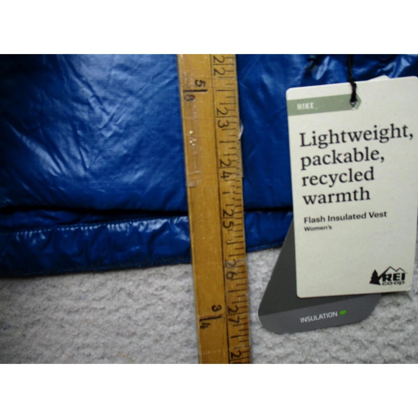 Vintage REI Co-op Flash Insulated Vest Womens XL Deep Marine Blue PrimaLoft Packable Size XL / US 12-14 / IT 48-50 - 4 Thumbnail