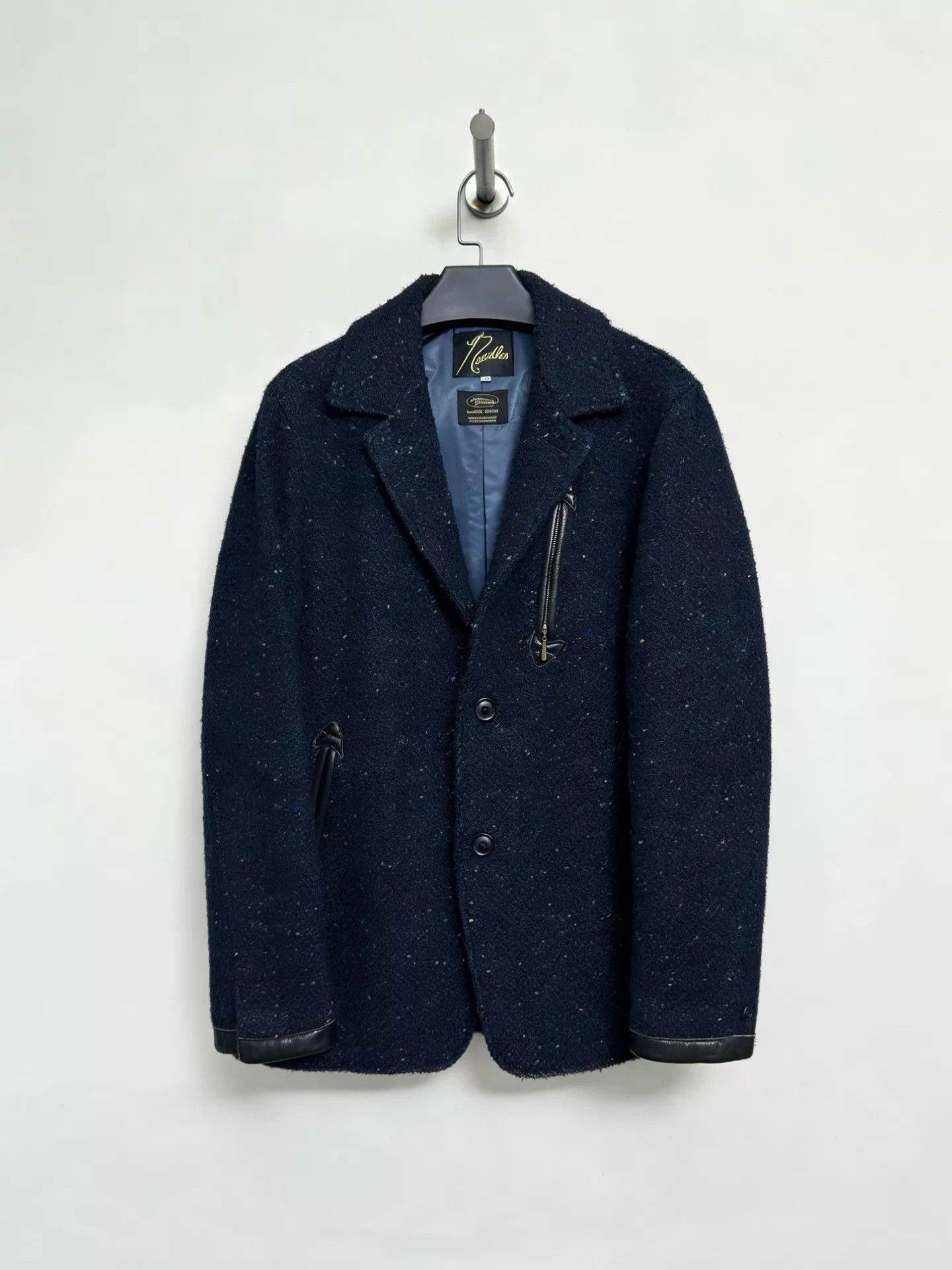 Needles Needles Classic Donegal Tweed Wool Deerskin Trim Jacket XS Size US XS / EU 42 / 0 - 1 Thumbnail