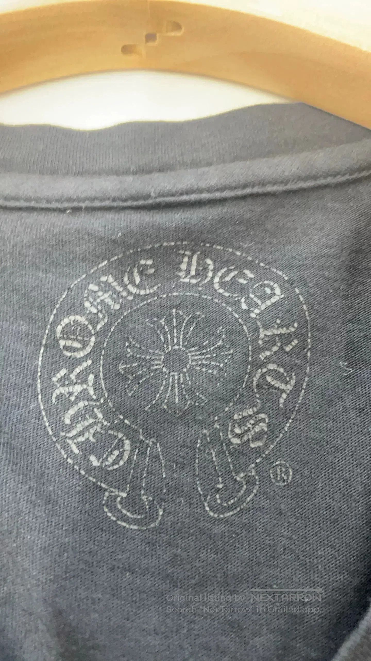 Chrome Hearts Chrome Hearts Black V-Neck Short Sleeve Tee. Size US L / EU 52-54 / 3 - 4 Thumbnail