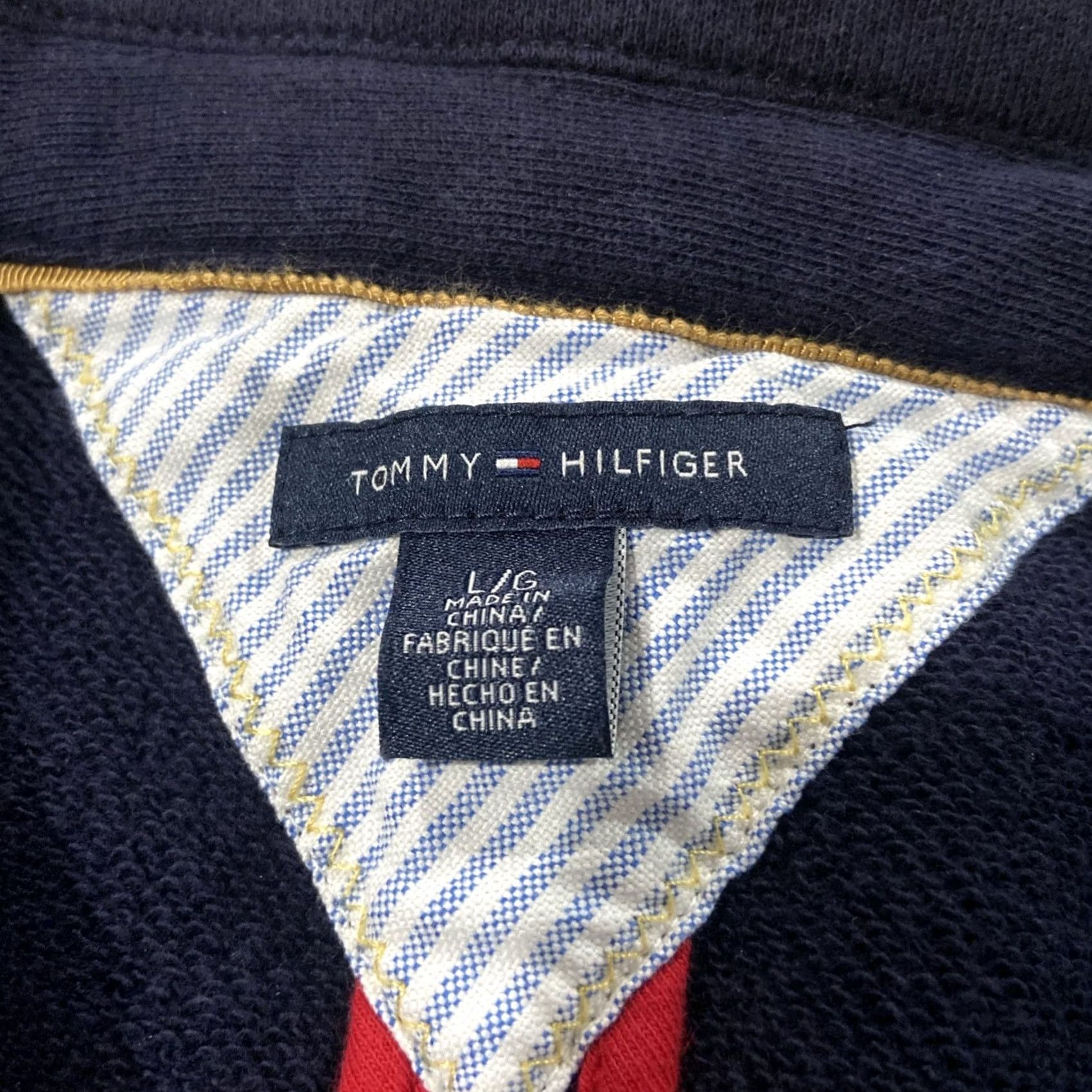 Tommy Hilfiger Tommy Hilfiger Jacket Knit Cotton Crest Blazer Womens L Navy Blue Size L / US 10 / IT 46 - 3 Thumbnail