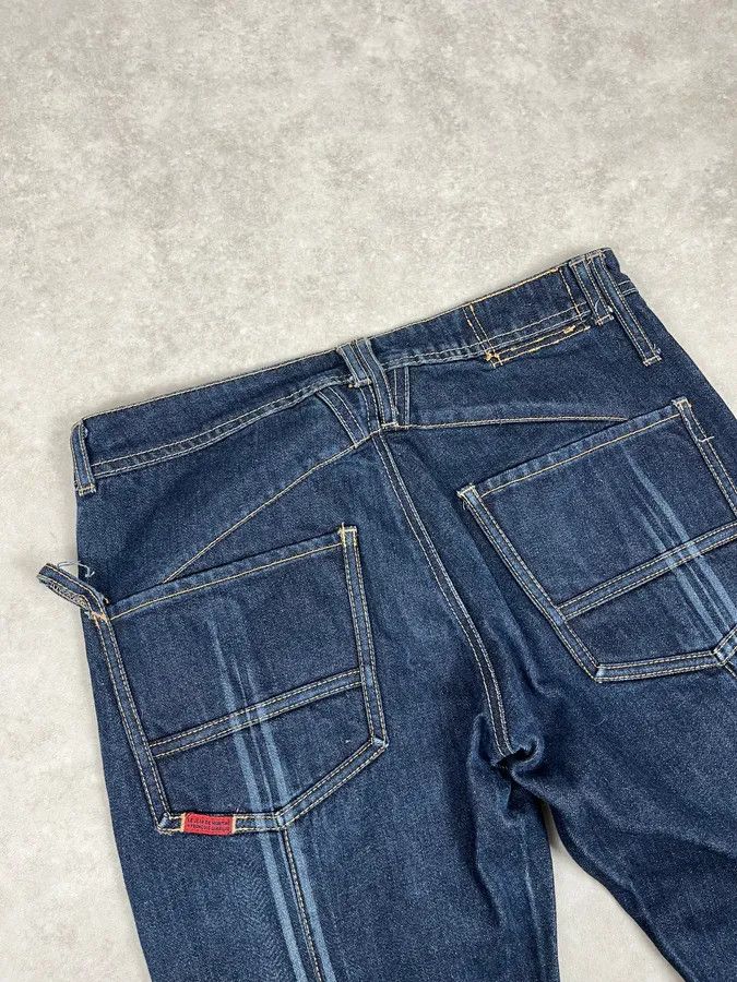 Marithe + Francois Girbaud 2000s Marithé + François Girbaud Large Navy Denim Jeans Size US 30 / EU 46 - 8 Thumbnail