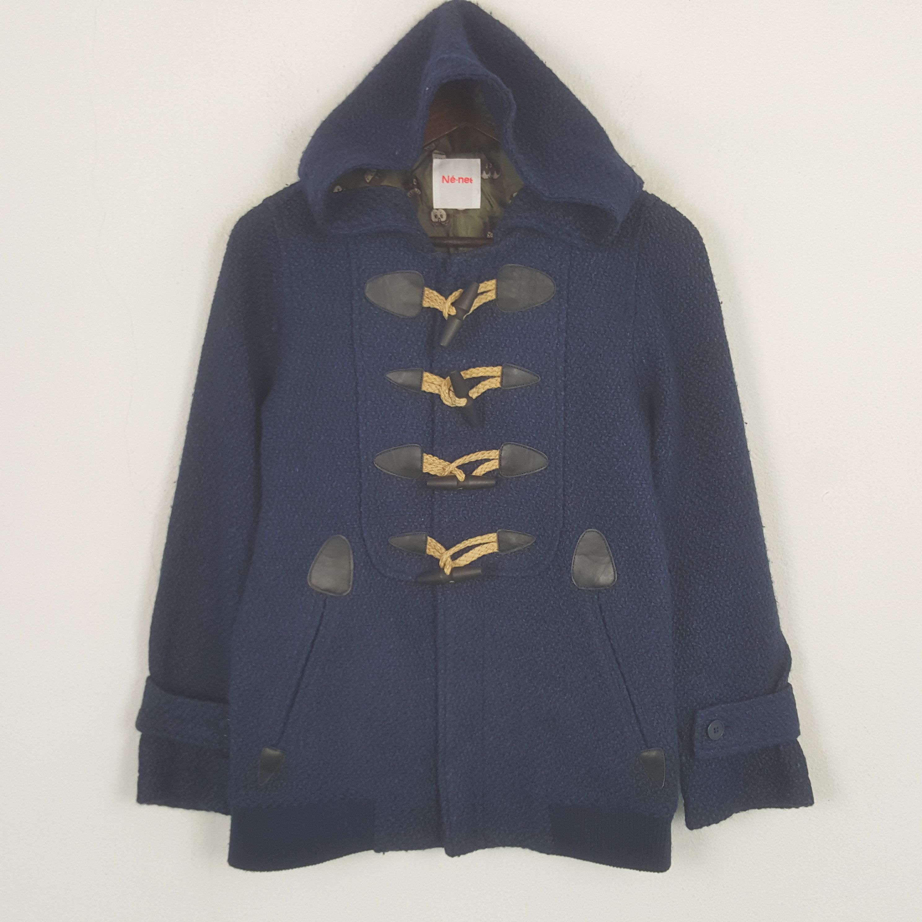 Ne-Net Vintage Ne-Net by Issey Miyake Wool Duffle Jacket Hoodie Size US XS / EU 42 / 0 - 1 Thumbnail