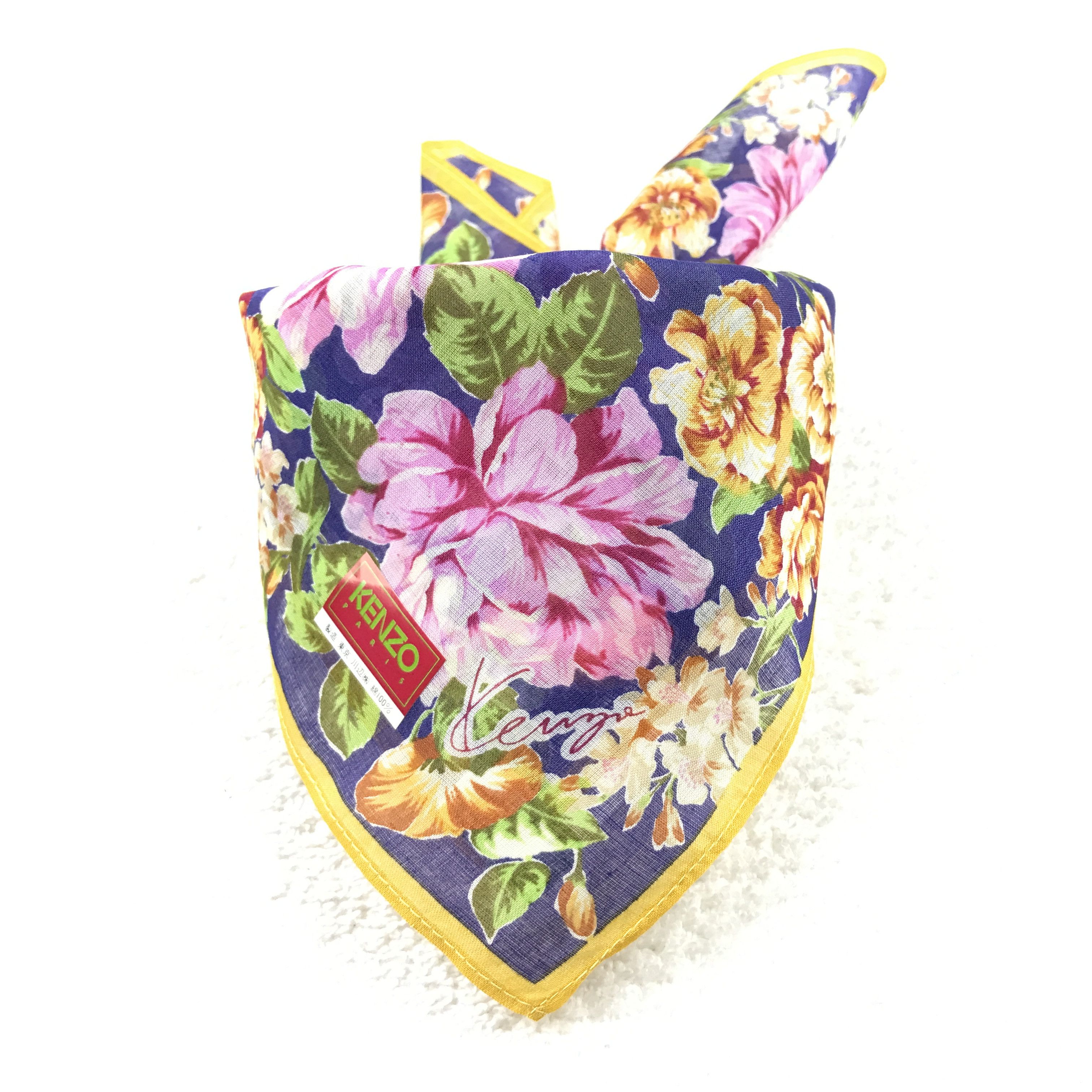 Japanese Brand × Kenzo × Vintage Vintage Kenzo Bandana Neckerchief Handkerchief Size ONE SIZE - 4 Thumbnail
