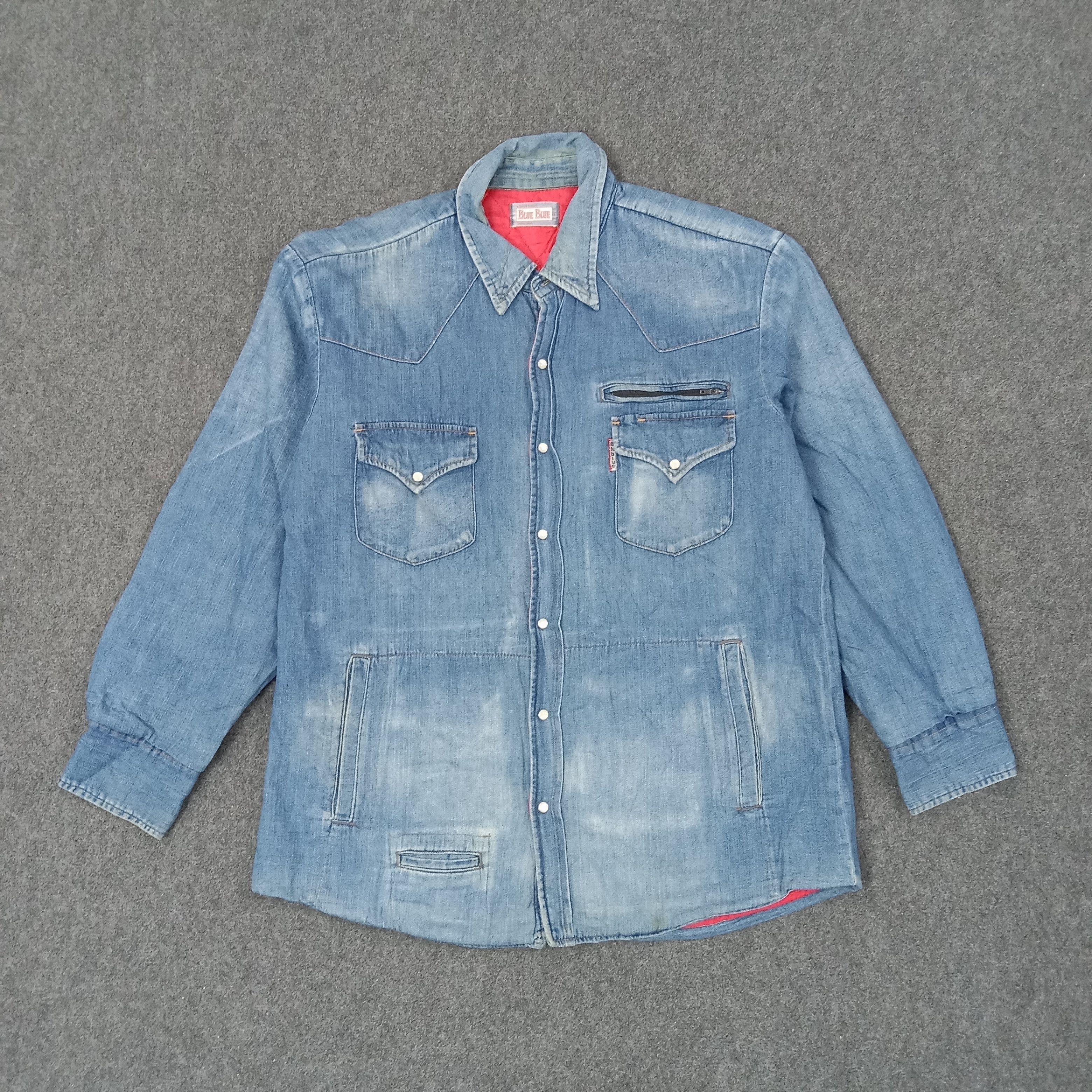 Blue Blue Japan BLUE BLUE Japanese Fashion Brand Shirts C249N13 Size US M / EU 48-50 / 2 - 1 Thumbnail