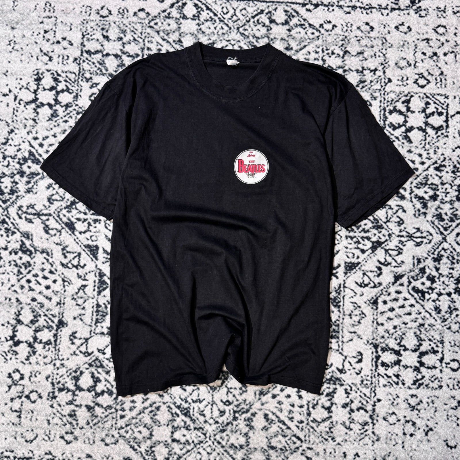 Vintage Vintage Black Cotton T-Shirt Size L The Beatles Y2K 1990 Size US L / EU 52-54 / 3 - 1 Thumbnail