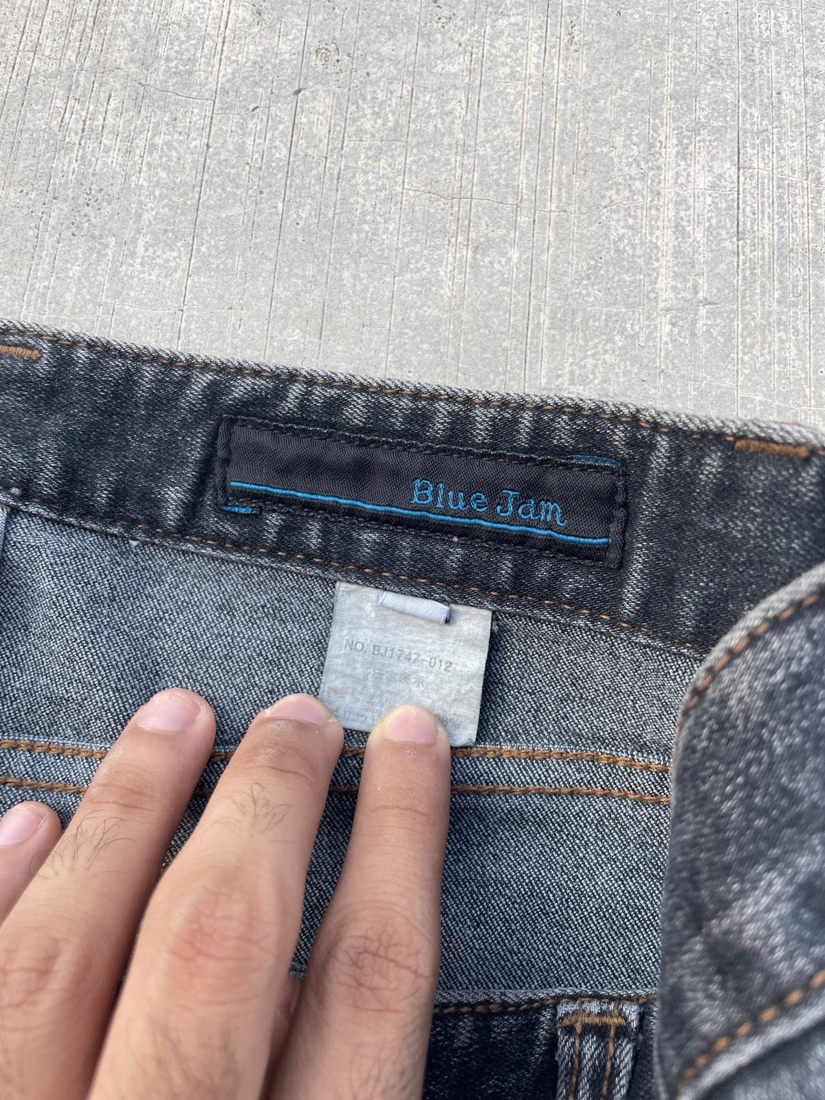 Japanese Brand 2000s JAPANESE BRAND BLUE JAM LACES UP FLARE JEANS Size US 27 - 5 Thumbnail