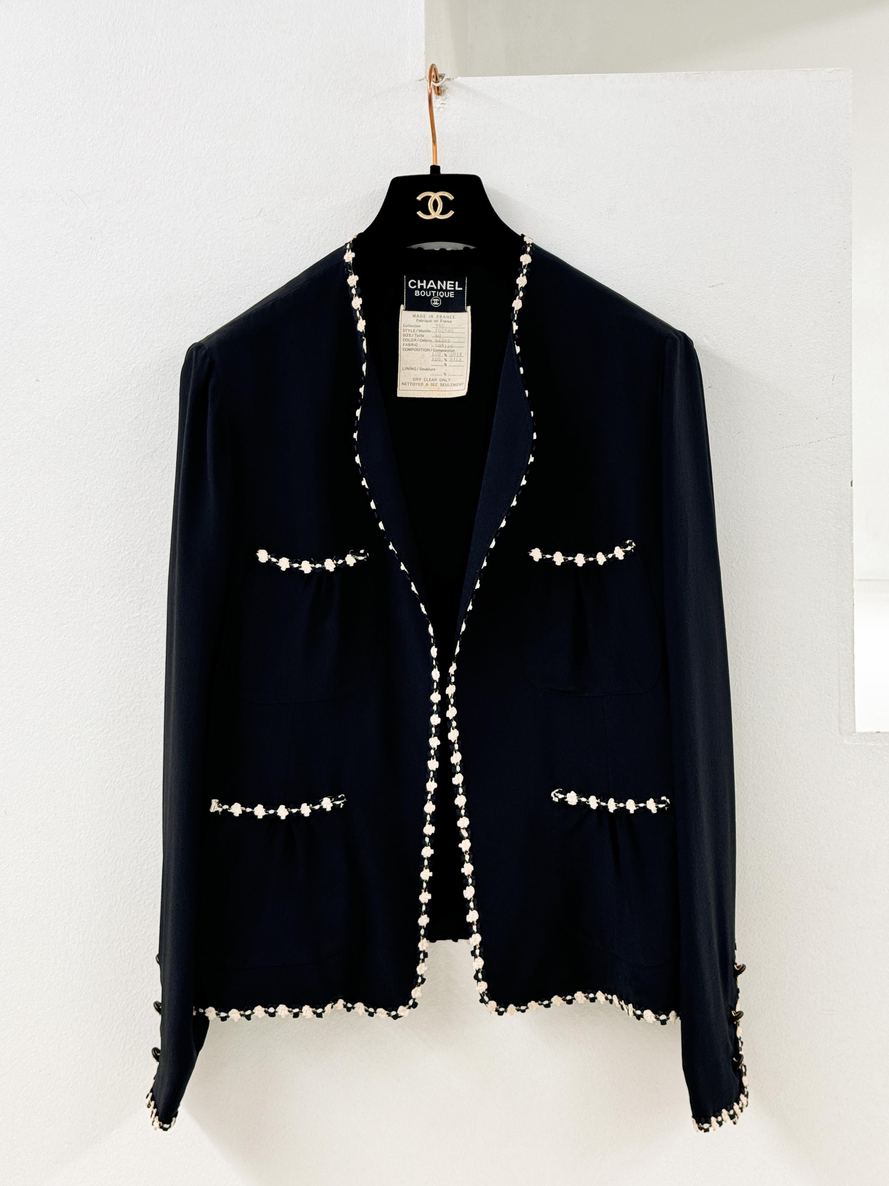 1994 CHANEL Cruise Collection Silk Three Piece