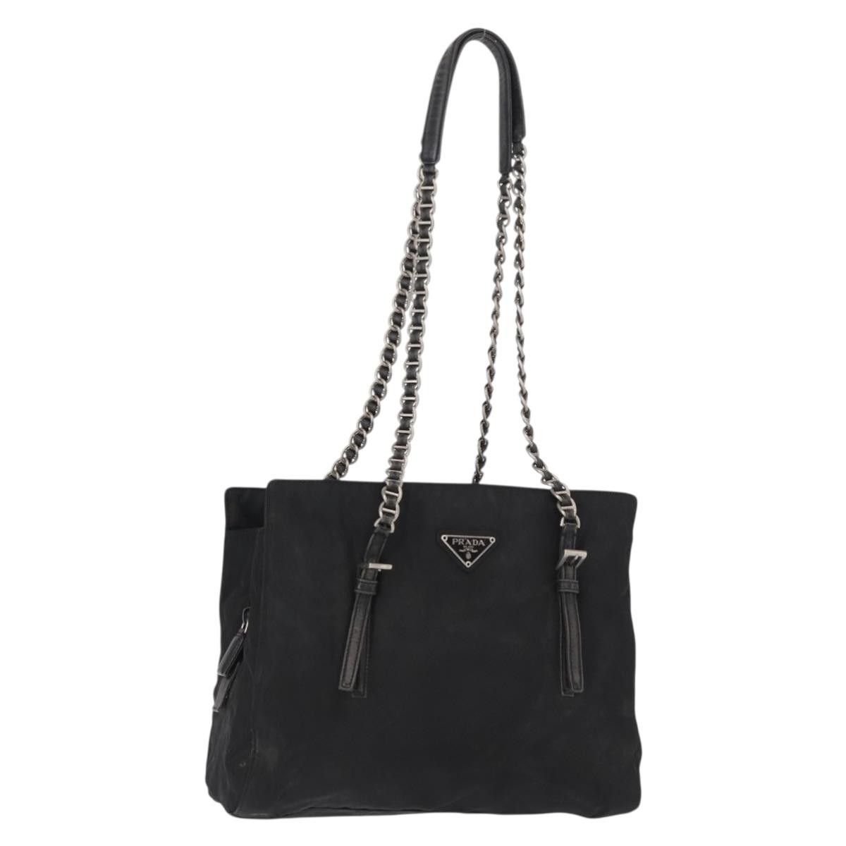 Prada Prada Vintage Chain Shoulder Bag Tessuto Size ONE SIZE - 1 Thumbnail