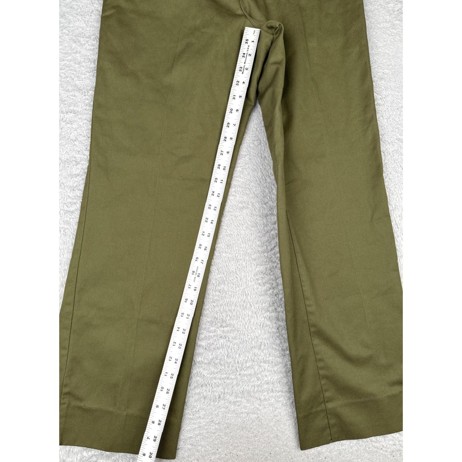 Vintage VINTAGE Boy Scouts of America Pants Mens 32x32 Olive Green Twill Straight Leg Flat 1997 Size US 32 / EU 48 - 7 Thumbnail