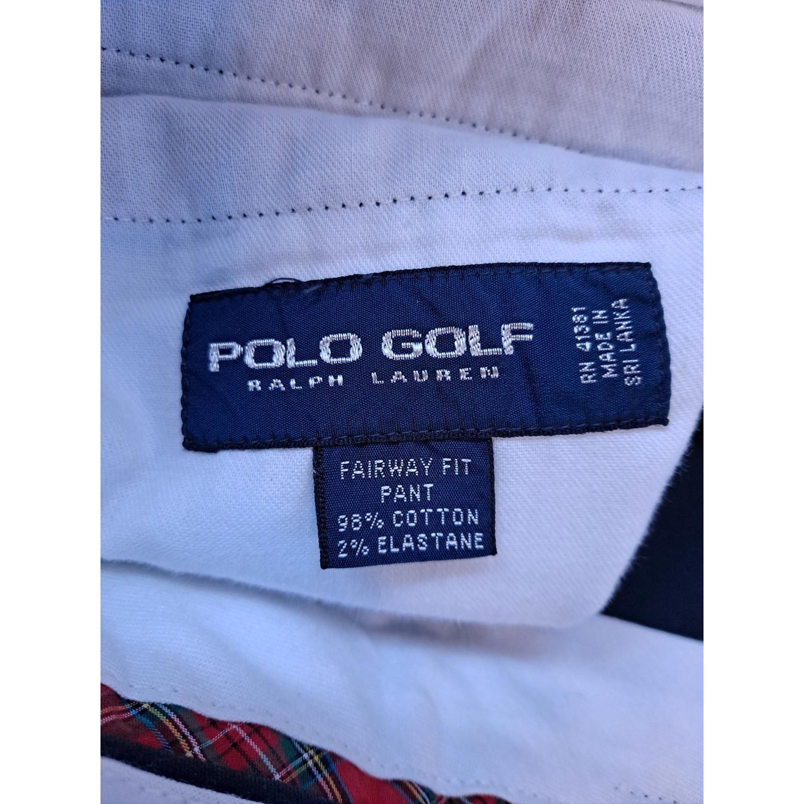 Other Polo Golf Navy Blue Fairway Fit Cotton Twill Golf Pants Size Size US 34 / EU 50 - 3 Thumbnail