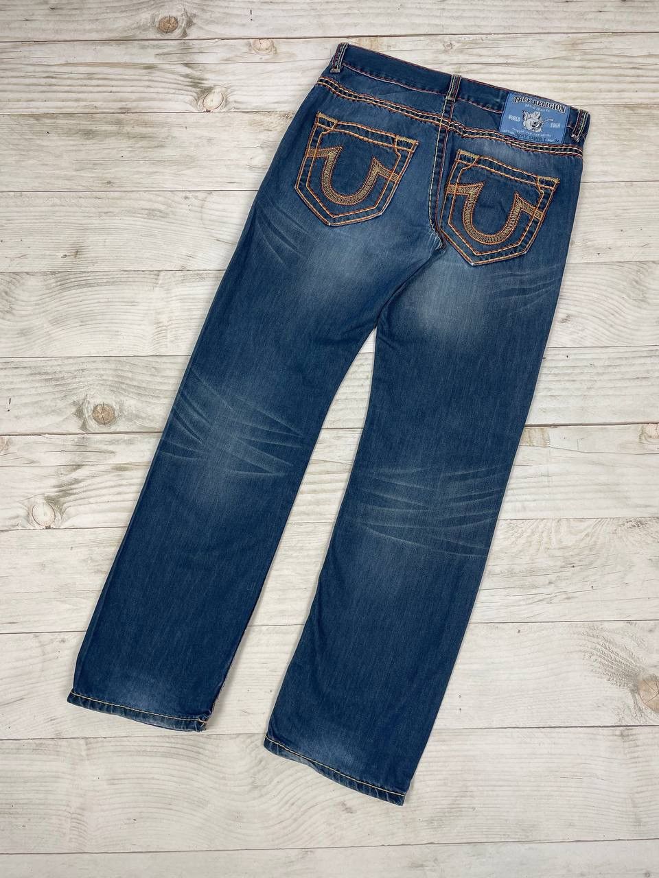 image of True Religion Ricky Super T Denim Jeans Japanase in Blue, Men's (Size 34)