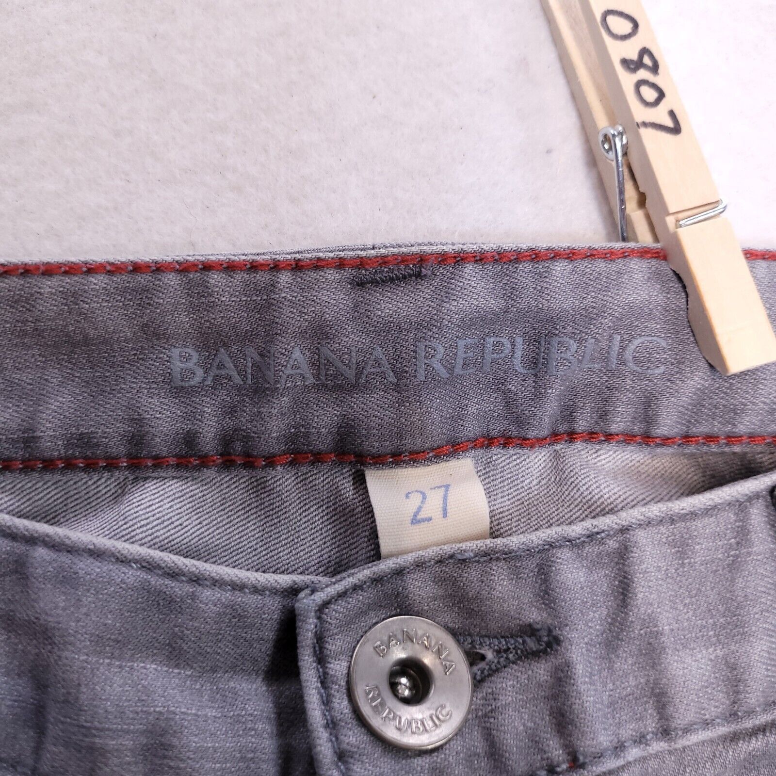 Banana Republic Banana Republic Casual Light Wash Jeans Womens Size 27 Gray Size 30" / US 8 / IT 44 - 5 Thumbnail