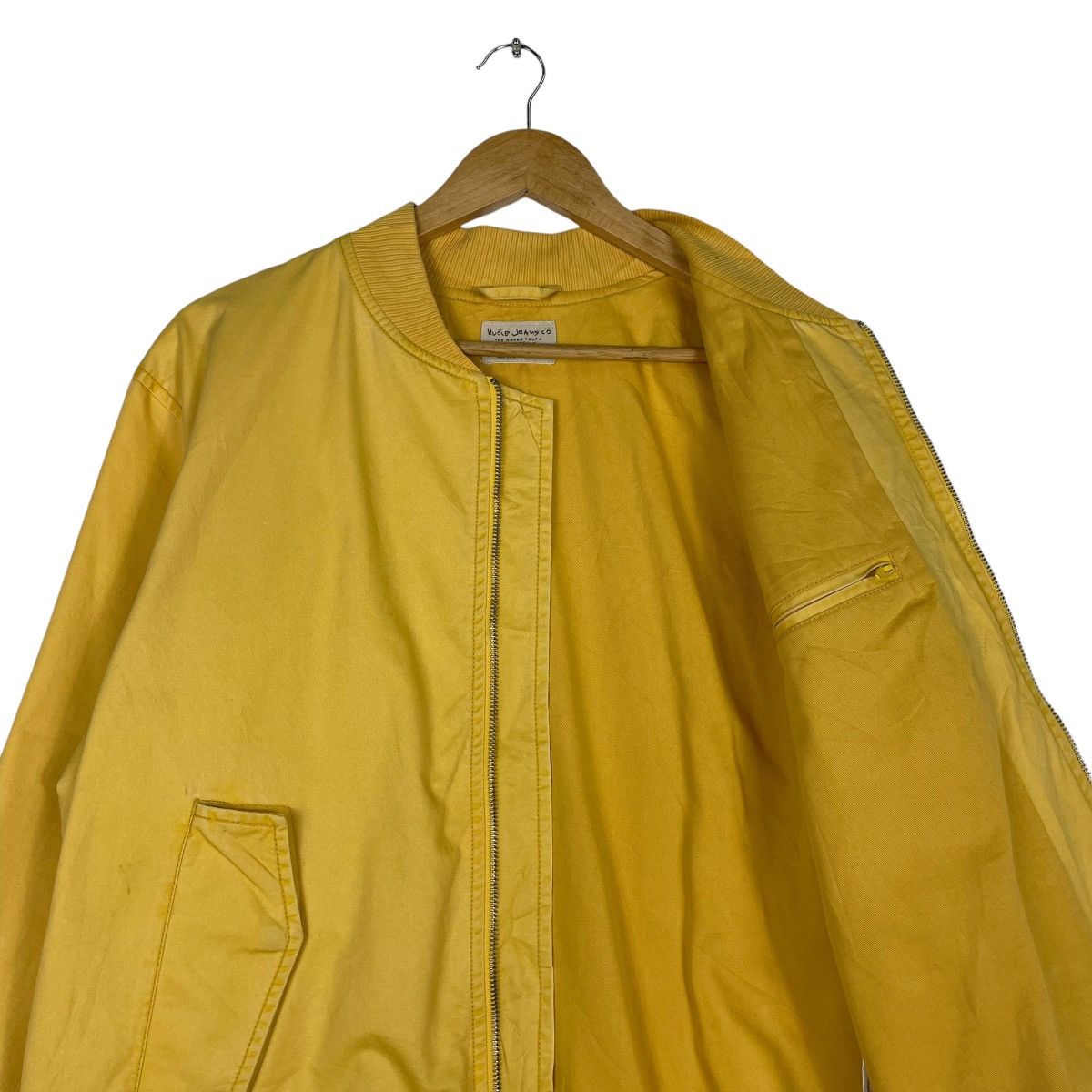 Nudie Jeans 💥NUDIE JEANS MUSTARD YELLOW MA1 BOMBER Size US M / EU 48-50 / 2 - 9 Thumbnail