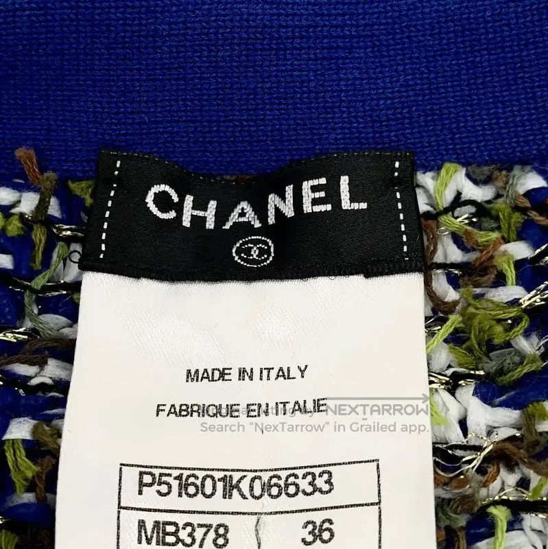Chanel Chanel Blue Cotton Mini Skirt for Women . Size 22" - 5 Thumbnail