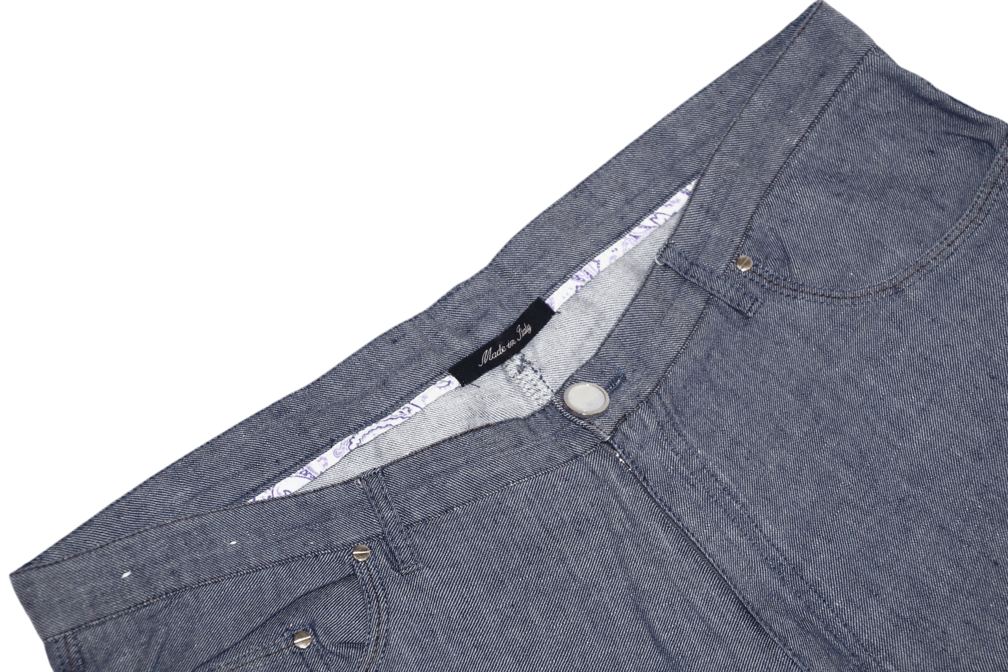 Kiton Castangia Lino Cotton Twill Denim 5-Pocket Straight Pants Size US 38 / EU 54 - 7 Thumbnail