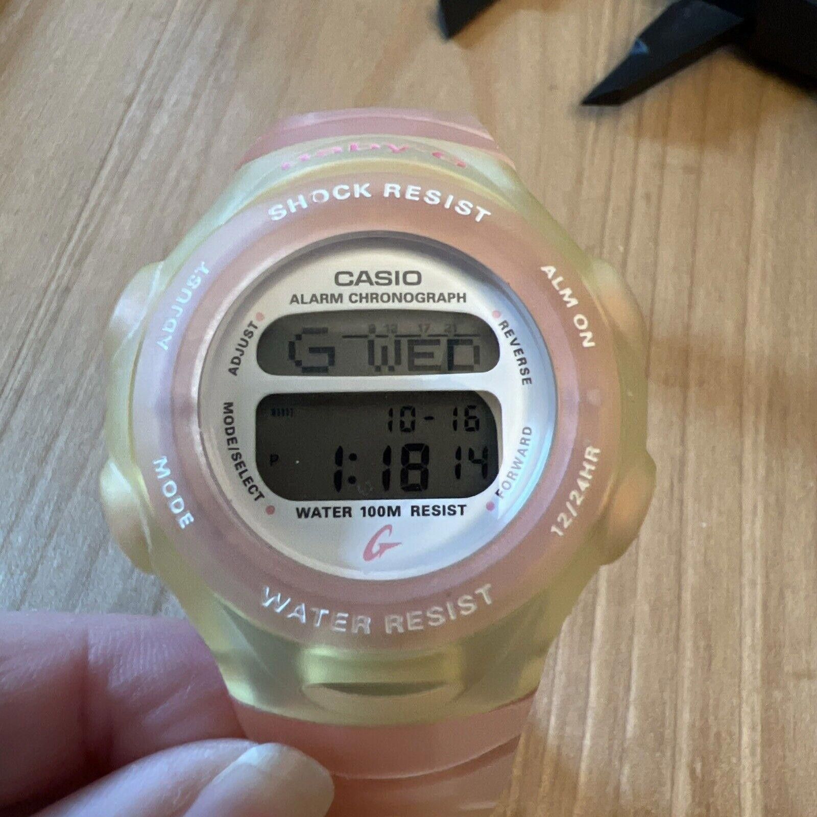G Shock Rare Baby G Shock Bg-142 New Battery Size ONE SIZE - 1 Thumbnail