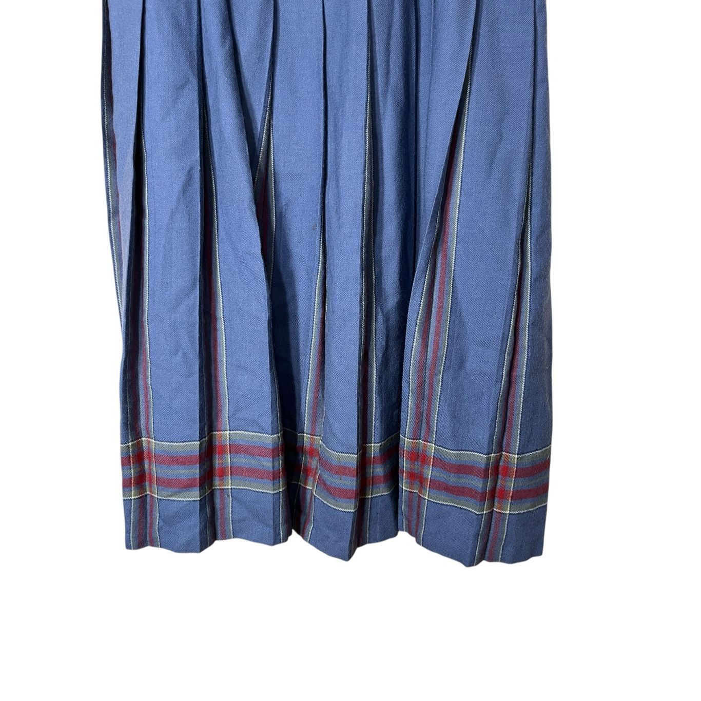 L.L. Bean Vintage LL Bean Skirt Women’s Wool Midi Pleated Scotland Pre Size 38" / US 16 / IT 52 - 3 Thumbnail