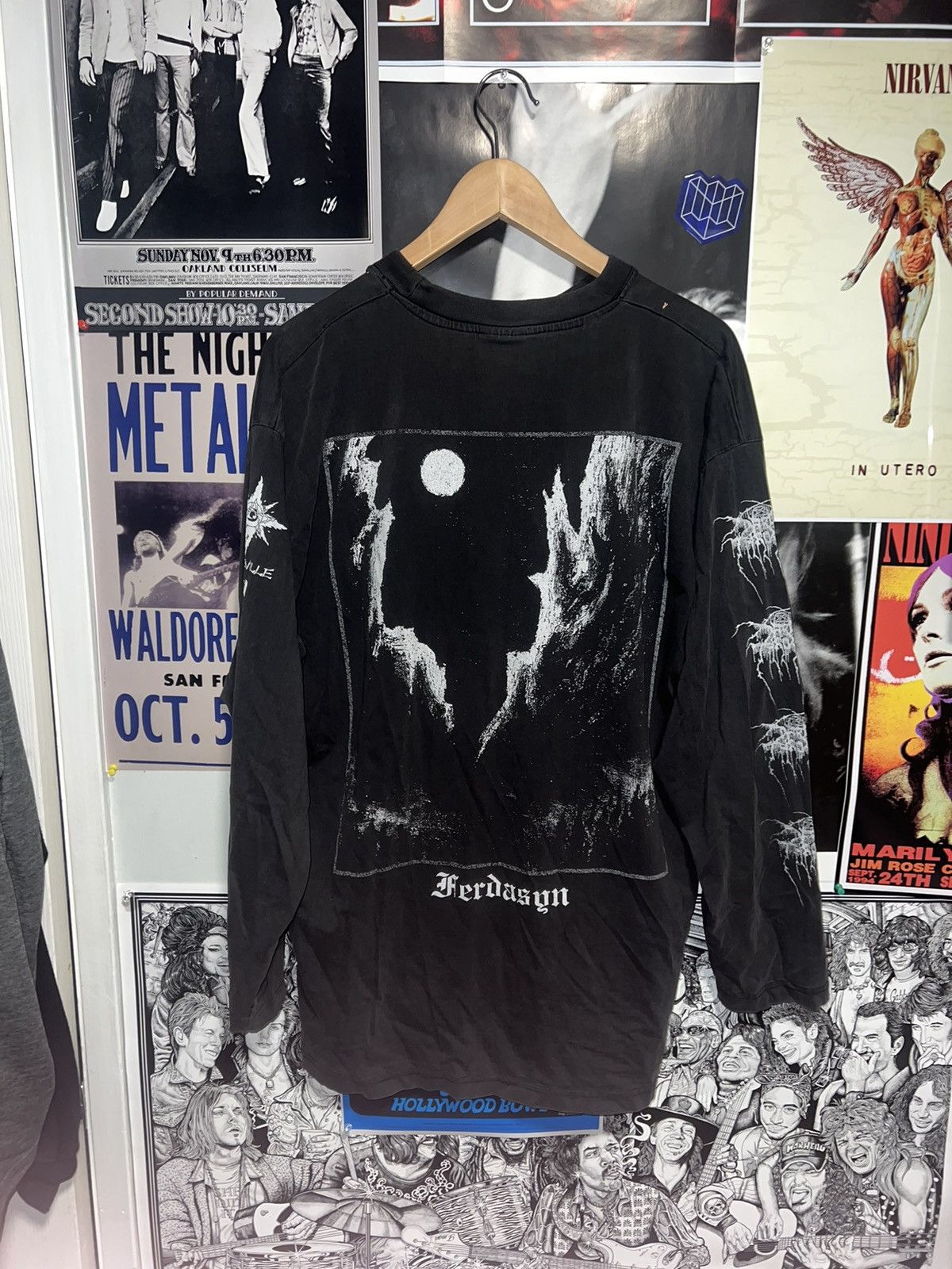 Band Tees × Vintage VINTAGE DARKTHRONE LONGSLEEVE 1999 Size US XL / EU 56 / 4 - 5 Thumbnail