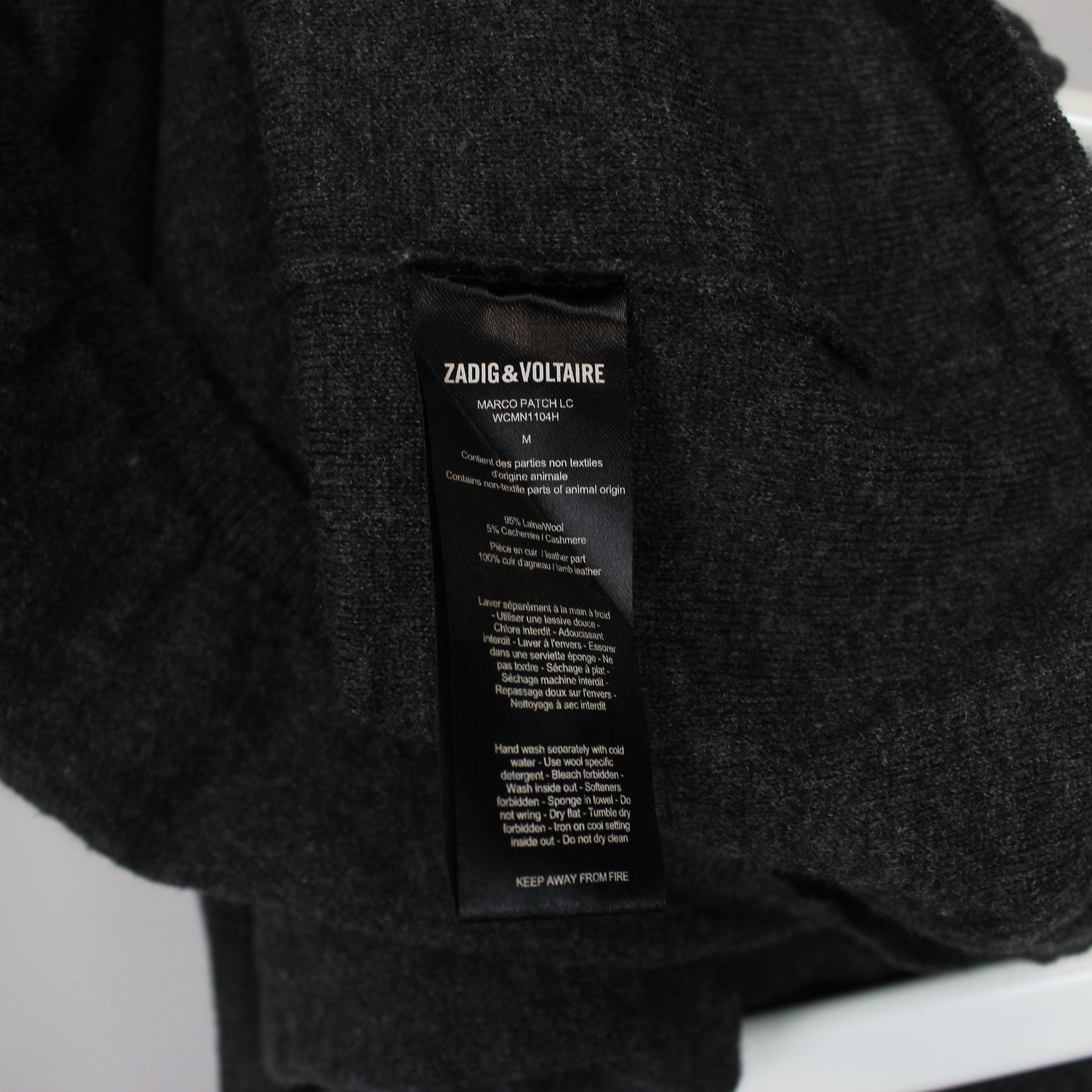 Zadig & Voltaire Zadig Voltaire sweater pullover cardigan M Marco Patch Size US M / EU 48-50 / 2 - 10 Thumbnail