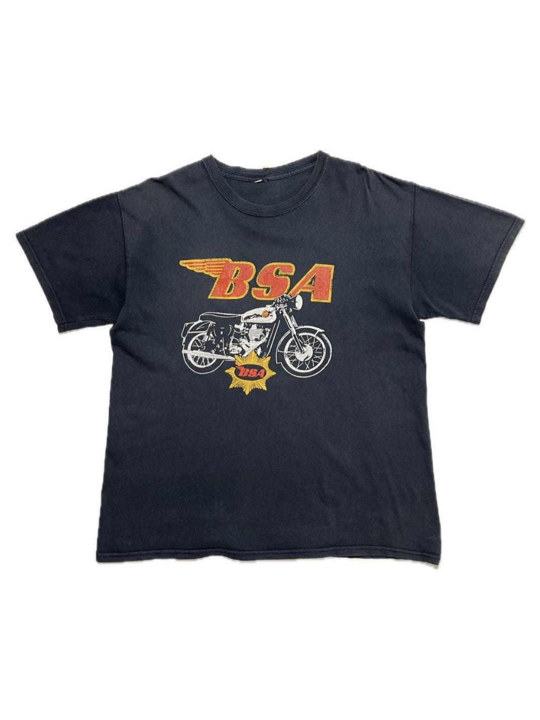NASCAR Vintage Perfectly Washed BSA Motorcycle T-shirt Size US L / EU 52-54 / 3 - 1 Thumbnail