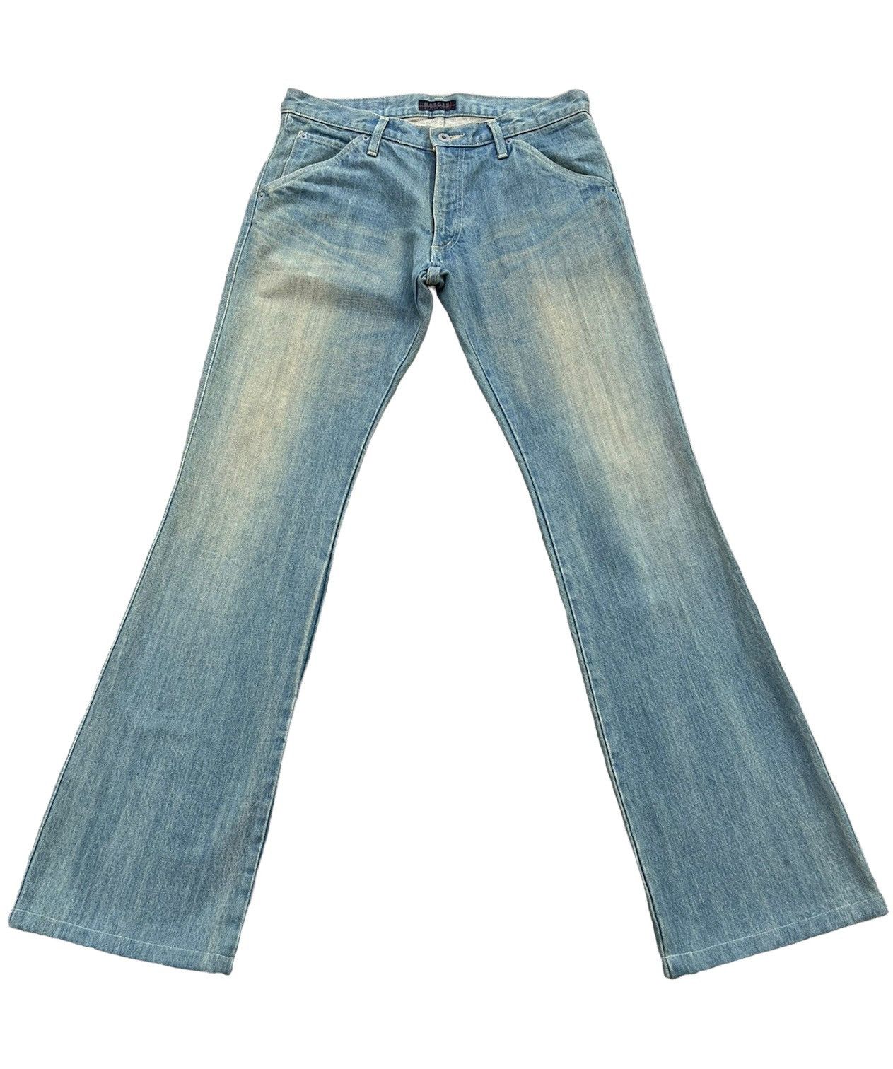 image of Morgan Homme Japan Mud Denim Dirty Flare Jeans, Men's (Size 32)