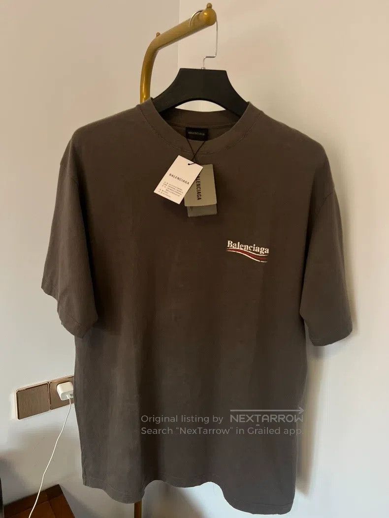 Balenciaga Balenciaga Distressed Logo Coke Short Sleeve S Size Size US S / EU 44-46 / 1 - 1 Thumbnail