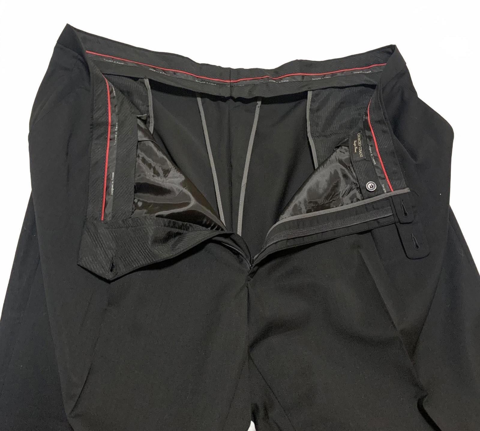 Other Giorgio Cosani Men's Black Dress Formal Pants Size 42R - 5 Thumbnail