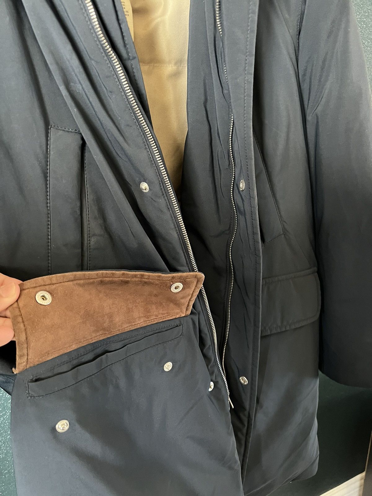 Loro Piana Men’s Parka - Genuine Leather & Cashmere lined Jacket Size US L / EU 52-54 / 3 - 6 Thumbnail