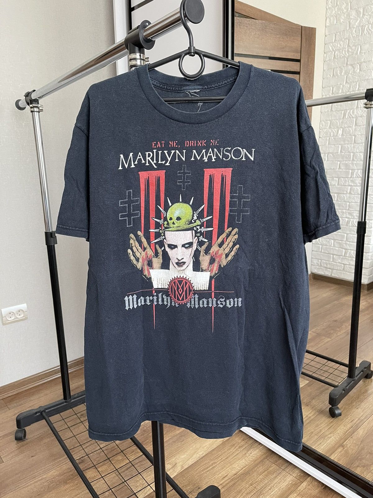 Band Tees 2007 Marilyn Manson Vintage Eat Me Drink Me Band T-Shirt Tee Size US L / EU 52-54 / 3 - 3 Thumbnail