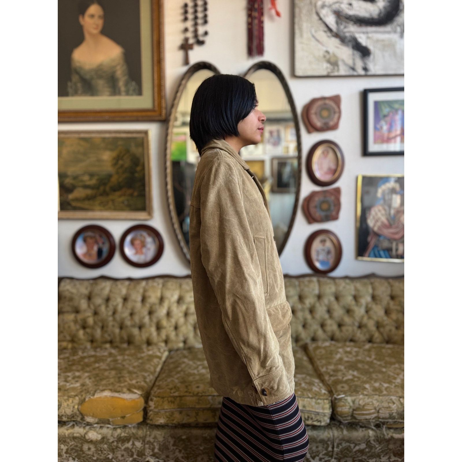 L.L. Bean Vintage Suede Leather Oversized Coat L.L Bean Size XS Size XS / US 0-2 / IT 36-38 - 5 Thumbnail