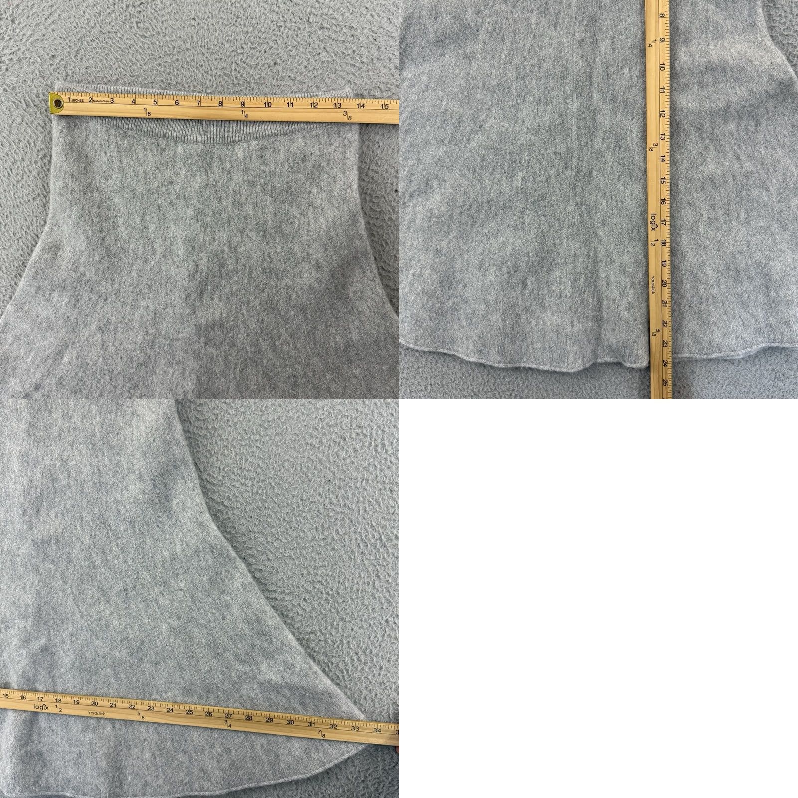 St. John VINTAGE ST. JOHN Collection Skirt Wrap Womens Small Gray 2 Piece Wool Mohair Shawl Knit Set Size 28" / US 6 / IT 42 - 10 Thumbnail
