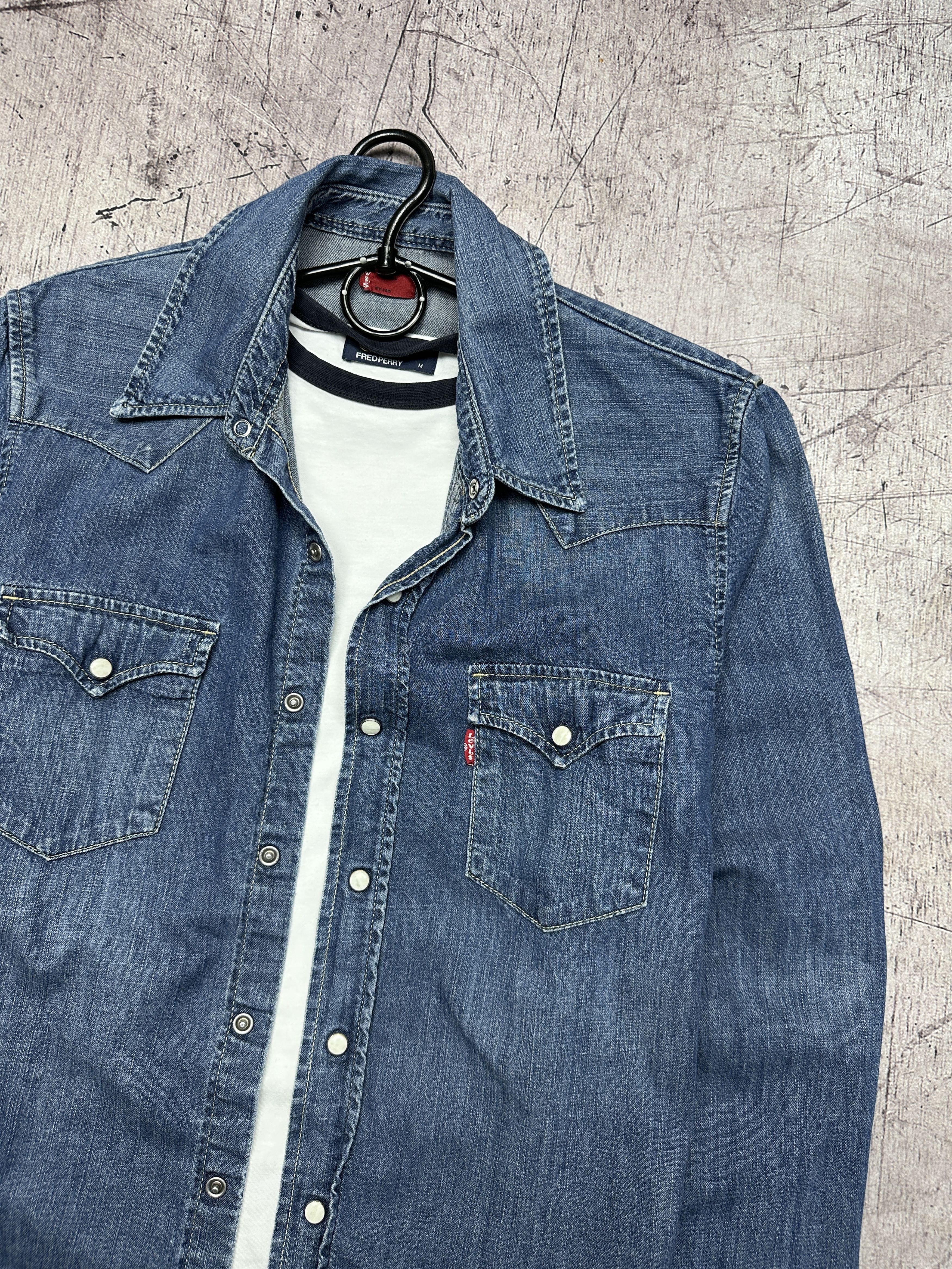 Levi's Levi's Vintage Mens Denim Shirt Size US S / EU 44-46 / 1 - 2 Thumbnail