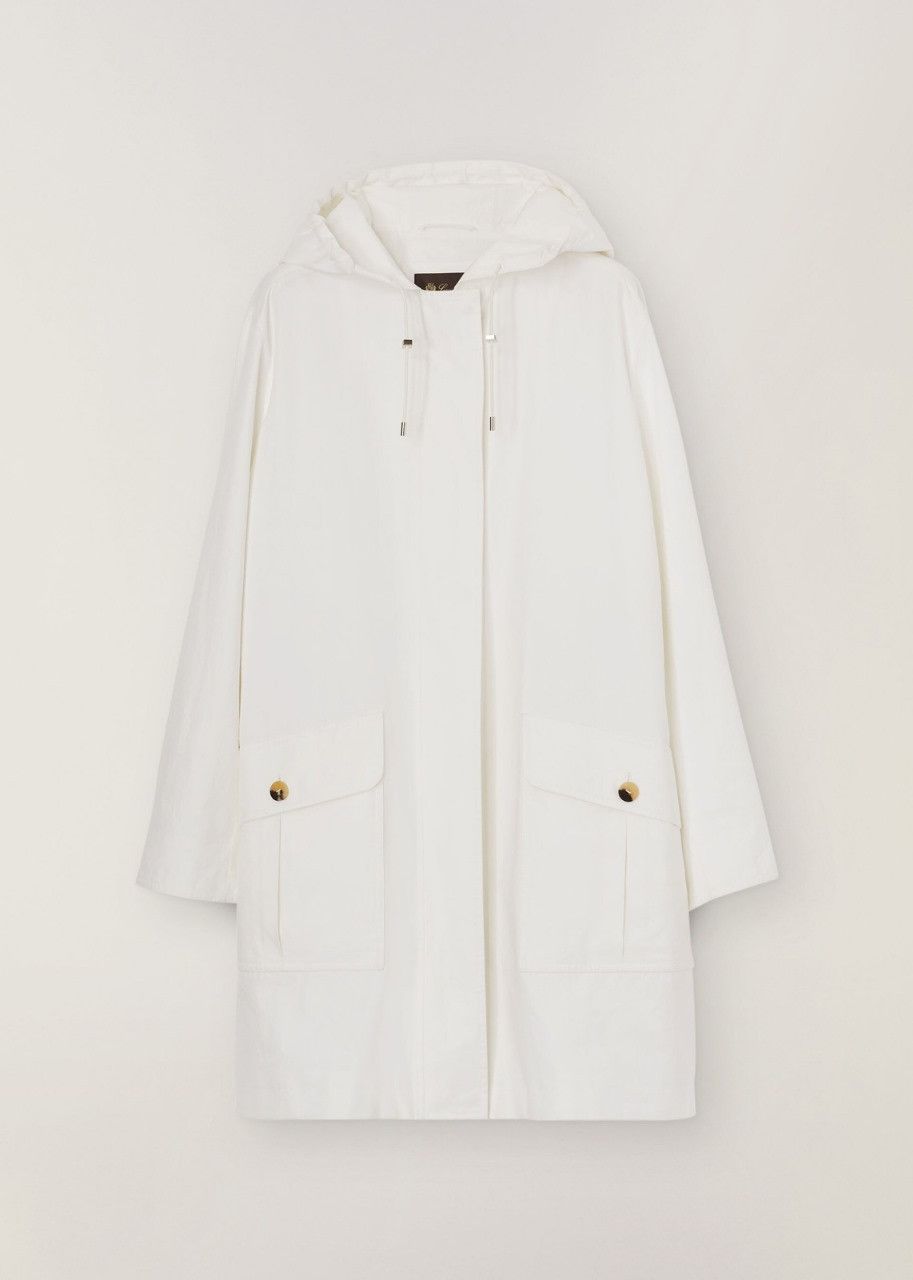 image of Loro Piana O1Srvl11E0424 Jacket In White, Women's (Size Medium)