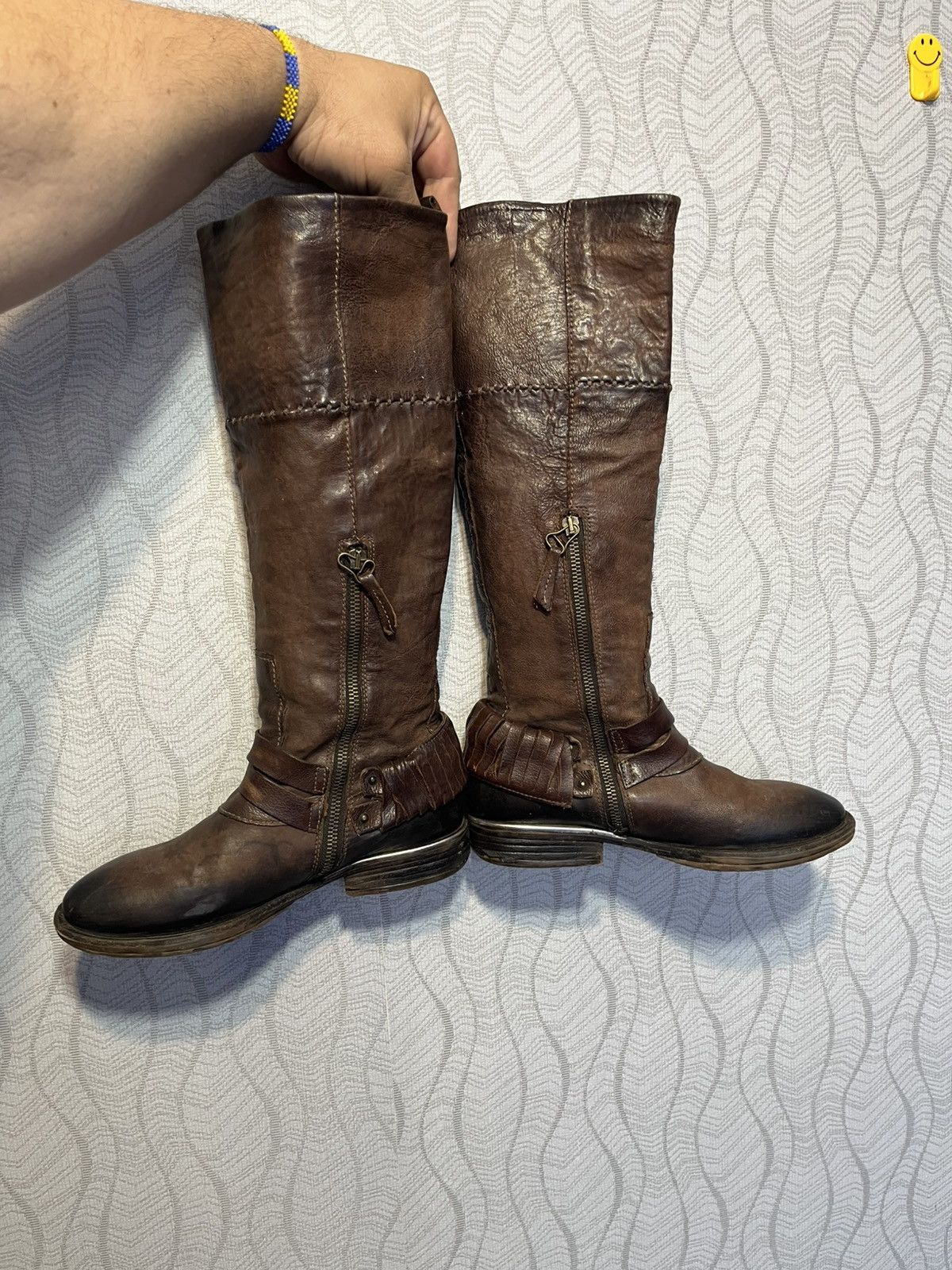 A.S.98 × Cowboy Equipment A.S.98 Airstep Carter AvantGarde Hight Knee Zip Boho Boots Size US 9 / IT 39 - 6 Thumbnail
