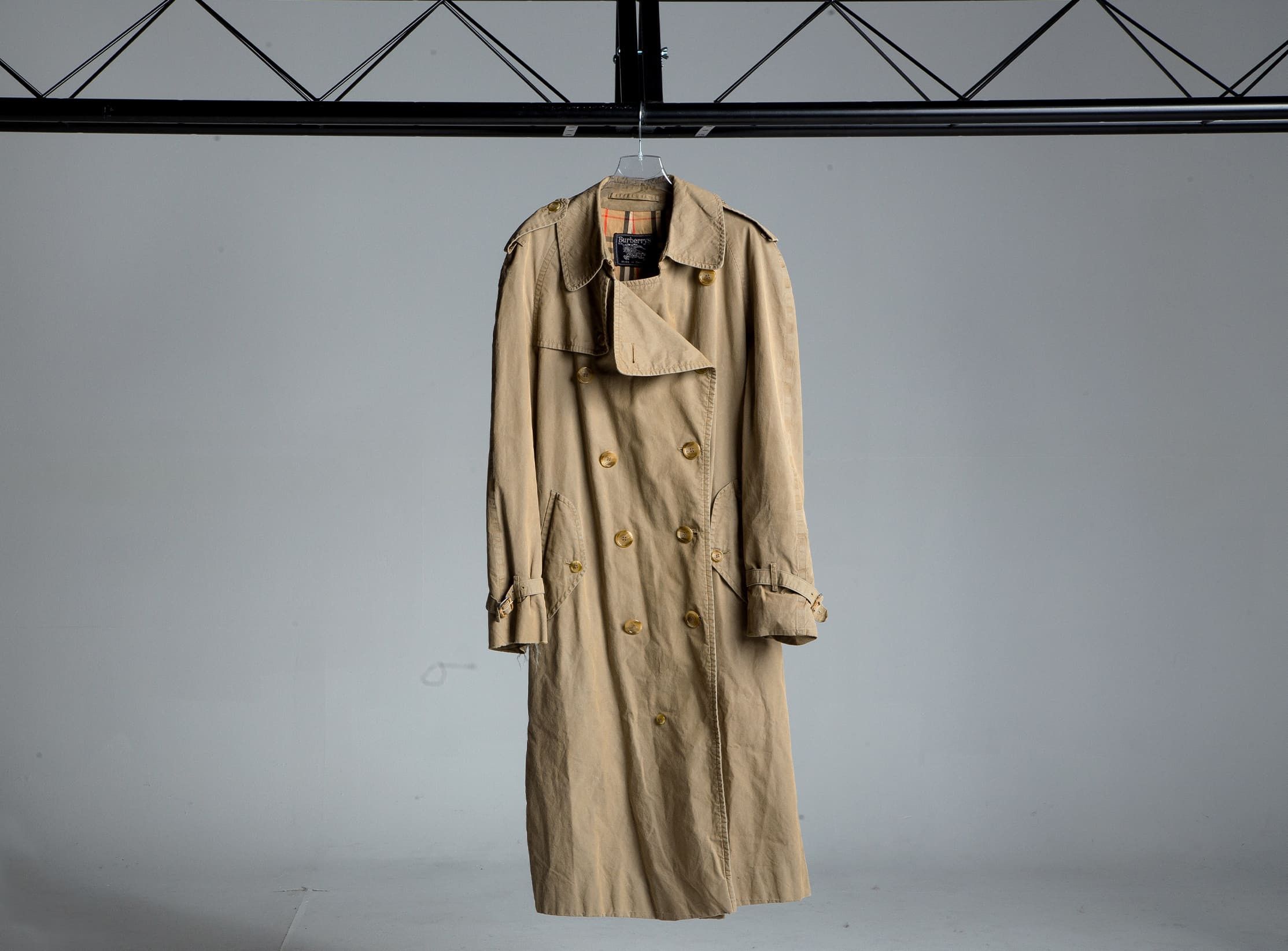 image of Burberry Trench Coat in Beige, Men's (Size Small)