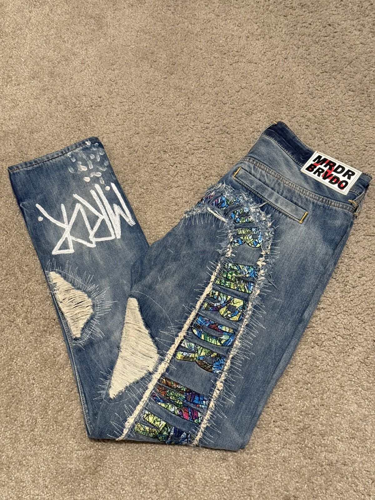 Ev Bravado × Evisu × Who Decides War Evisu x Who Decides War Daicock Carrot Denim Size US 30 / EU 46 - 12 Thumbnail