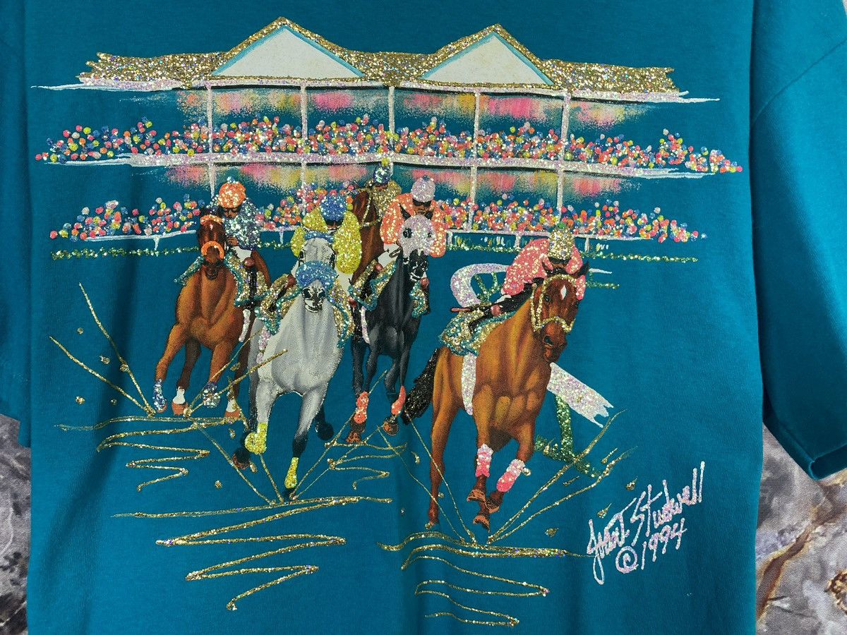 Lee × Vintage Men’s Lee 1994 T-Shirt Horse Racing Size XL Size US XL / EU 56 / 4 - 4 Thumbnail