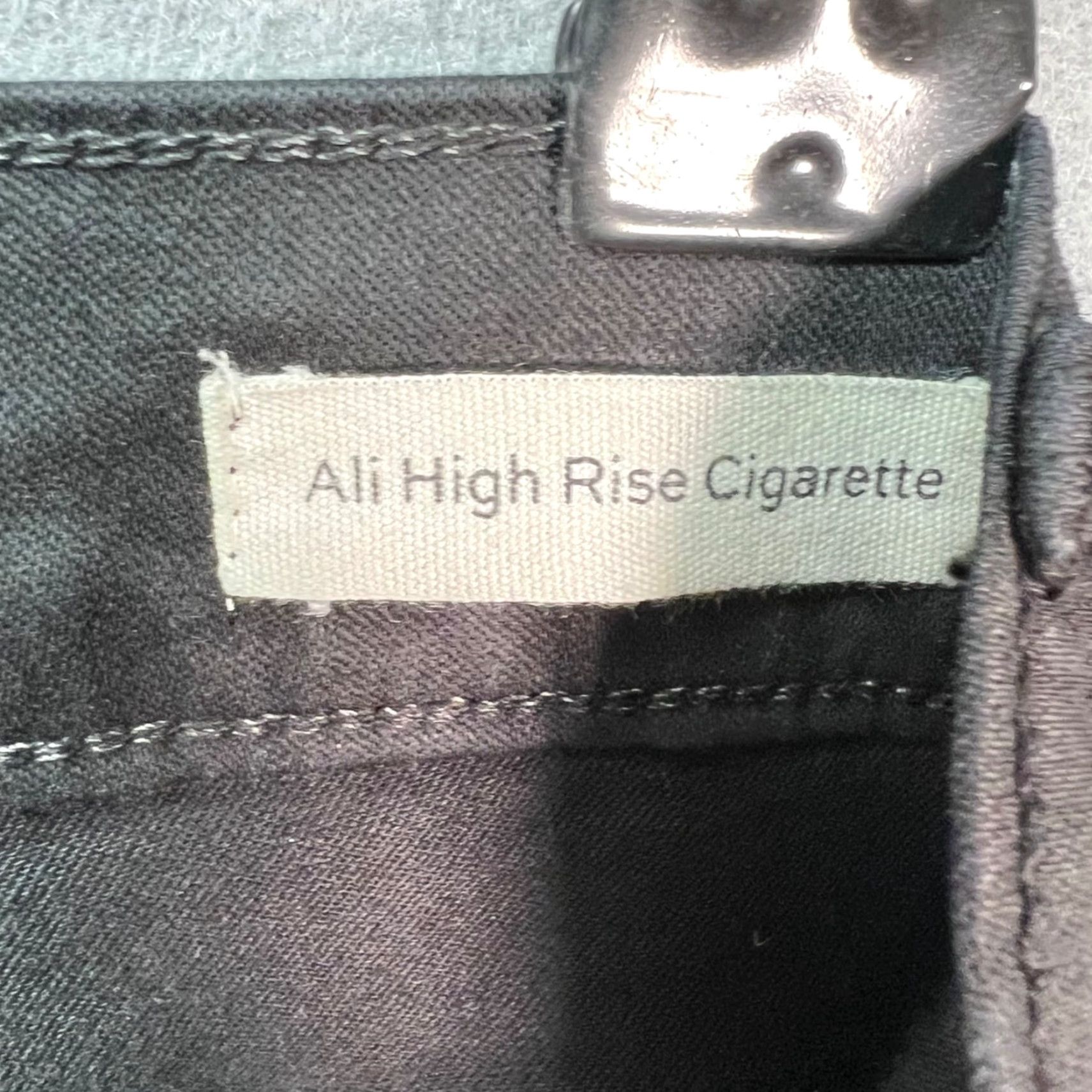 Frame VINTAGE FRAME Womens Size 26 Ali High Rise Cigarette Noir Coated Black Skinny Jeans Size 26" / US 2 / IT 38 - 4 Thumbnail