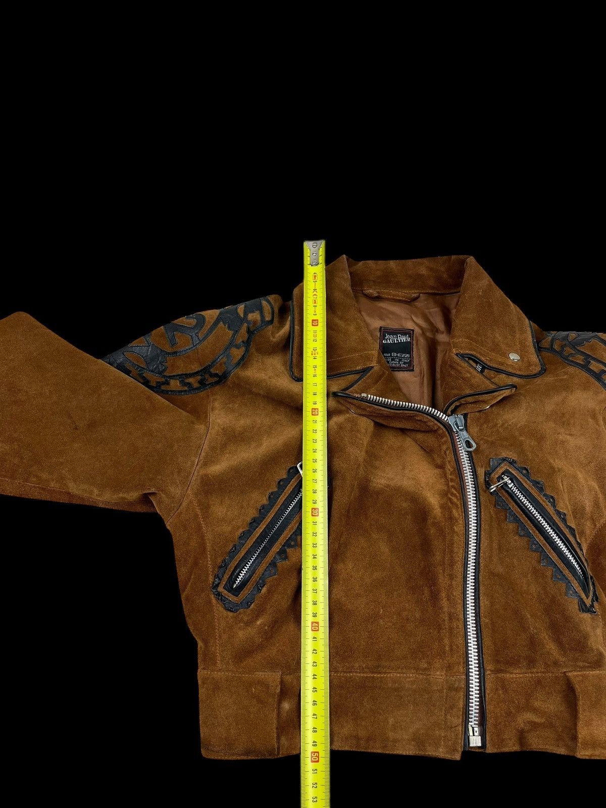 Jean Paul Gaultier JPG Suede brown jacket vest perfecto Size XS / US 0-2 / IT 36-38 - 12 Thumbnail