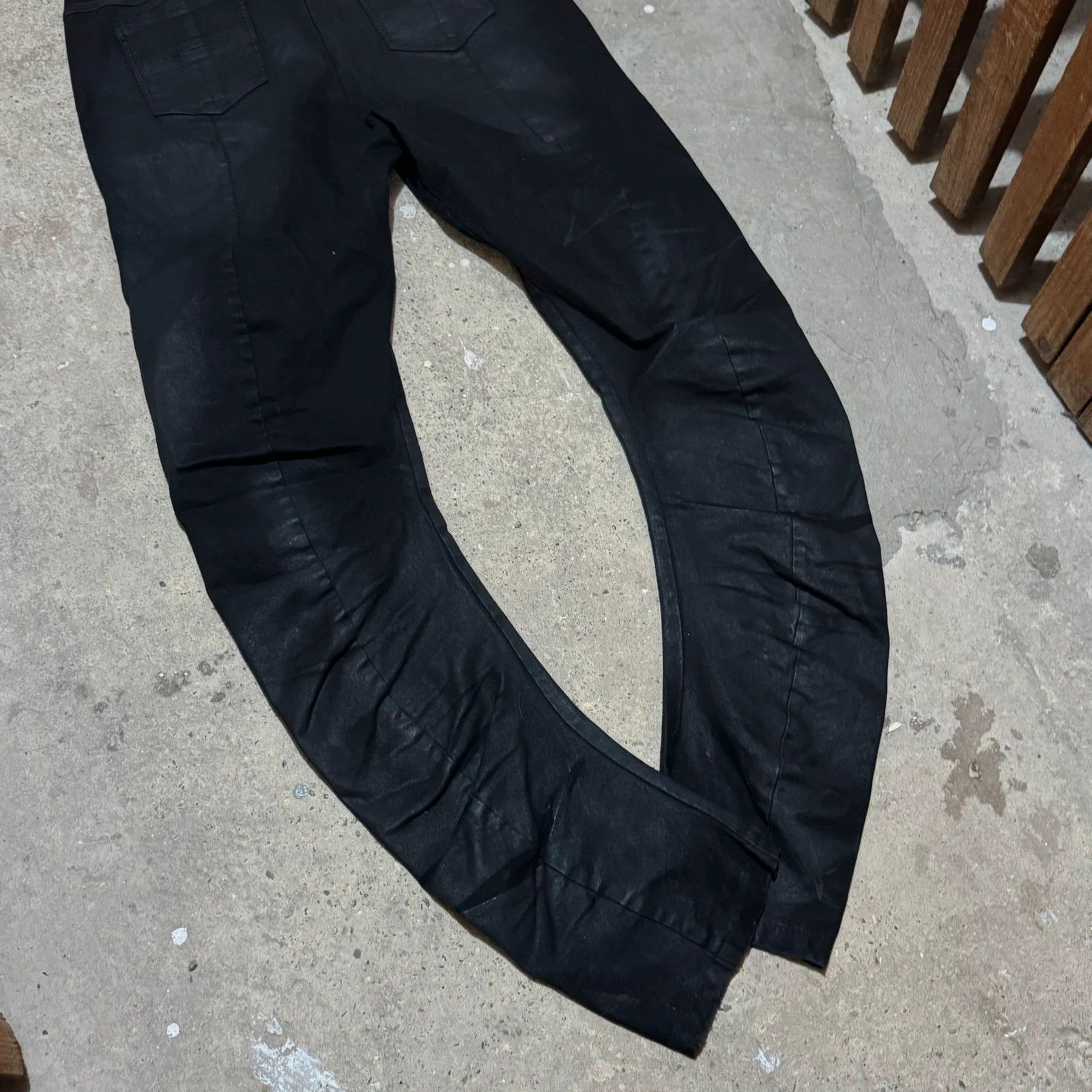 MD75 Md75 waxed j-cut pants Size US 33 - 5 Thumbnail