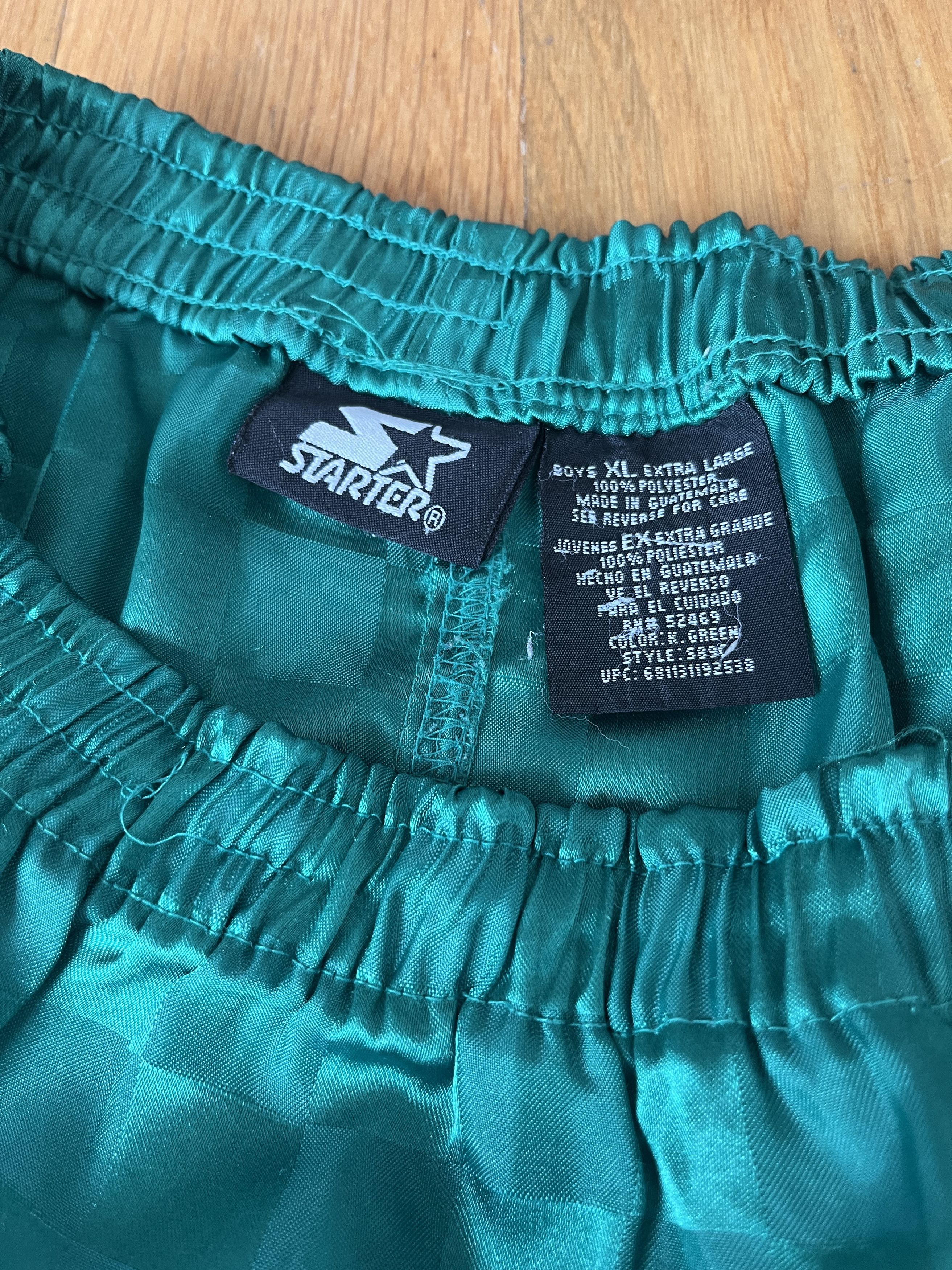 Starter Vintage 90s Checkered Green Starter Shorts Size US 26 / EU 42 - 4 Thumbnail