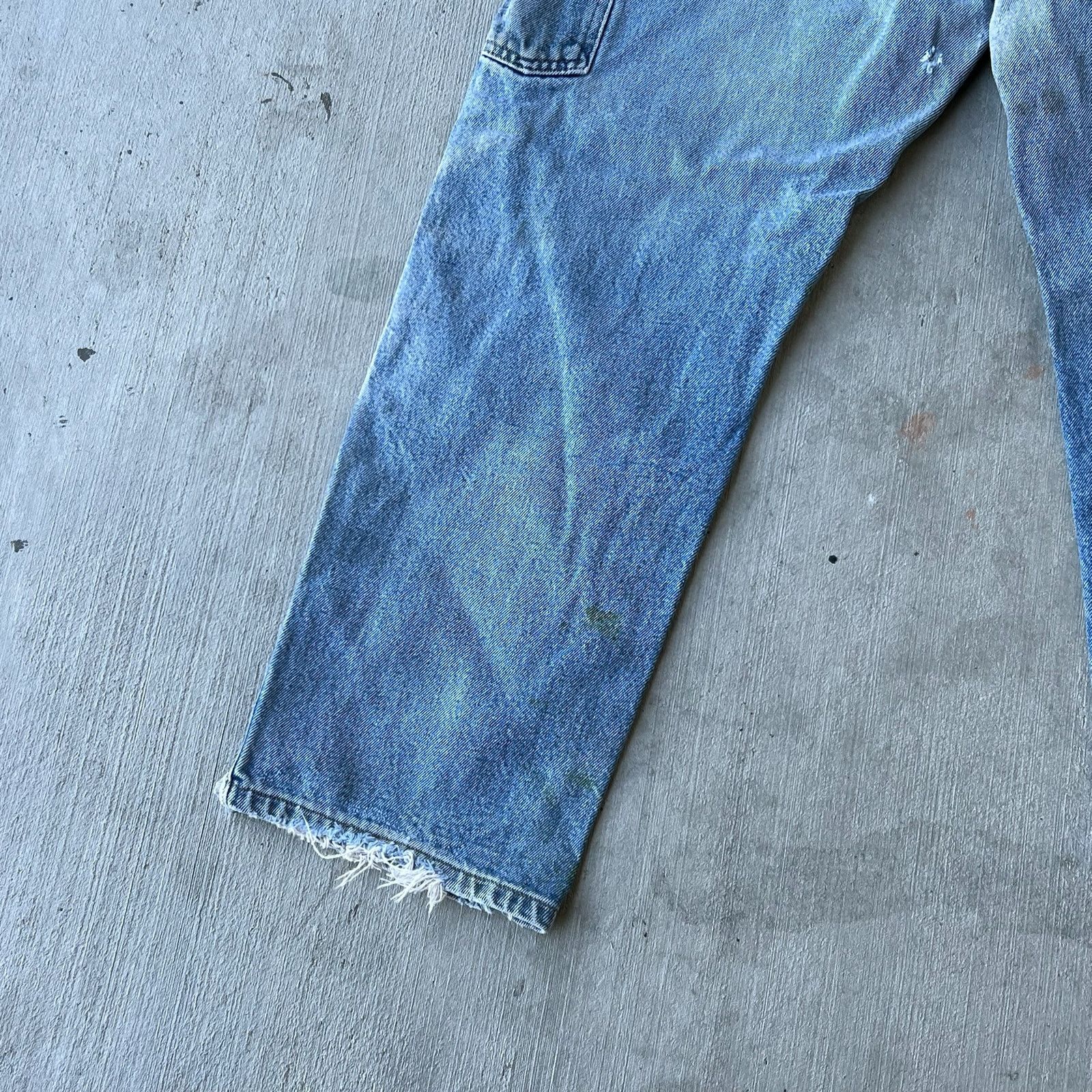 Carhartt × Vintage Carhartt faded denim blue jean double knee work wear pants Size US 32 / EU 48 - 14 Thumbnail