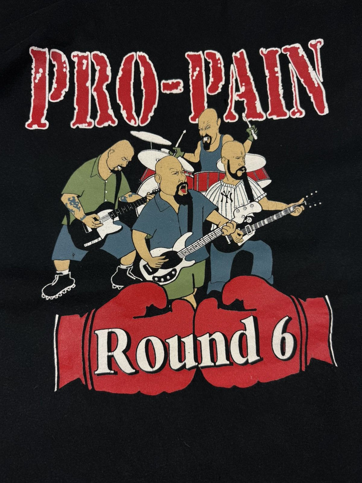 Band Tees Vintage 90s Pro-Pain round 6 euro tour graphic band tee Size US XL / EU 56 / 4 - 7 Thumbnail